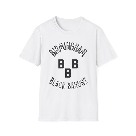 Birmingham Black Barons Negro League Unisex Softstyle T-Shirt - Old School Male 