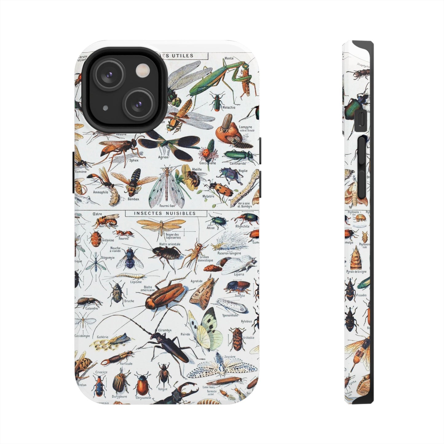 Insect-Themed Impact-Resistant Phone Cases - Old School Male 