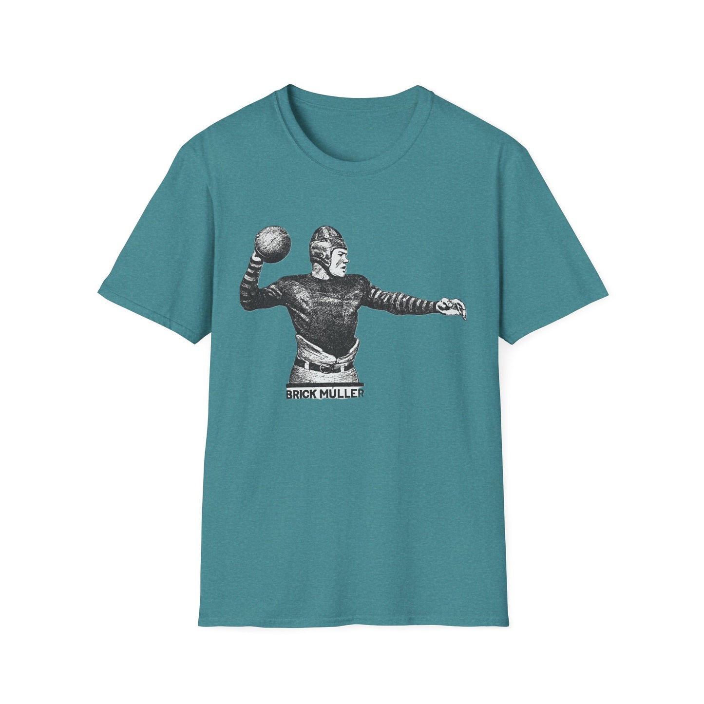 Retro Brick Muller Football Player Tee