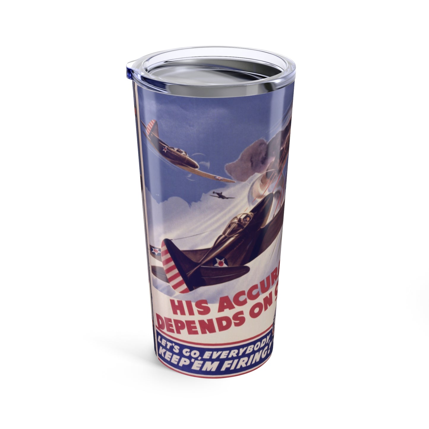 WWII-Themed 20oz Insulated Tumbler - Old School Male 