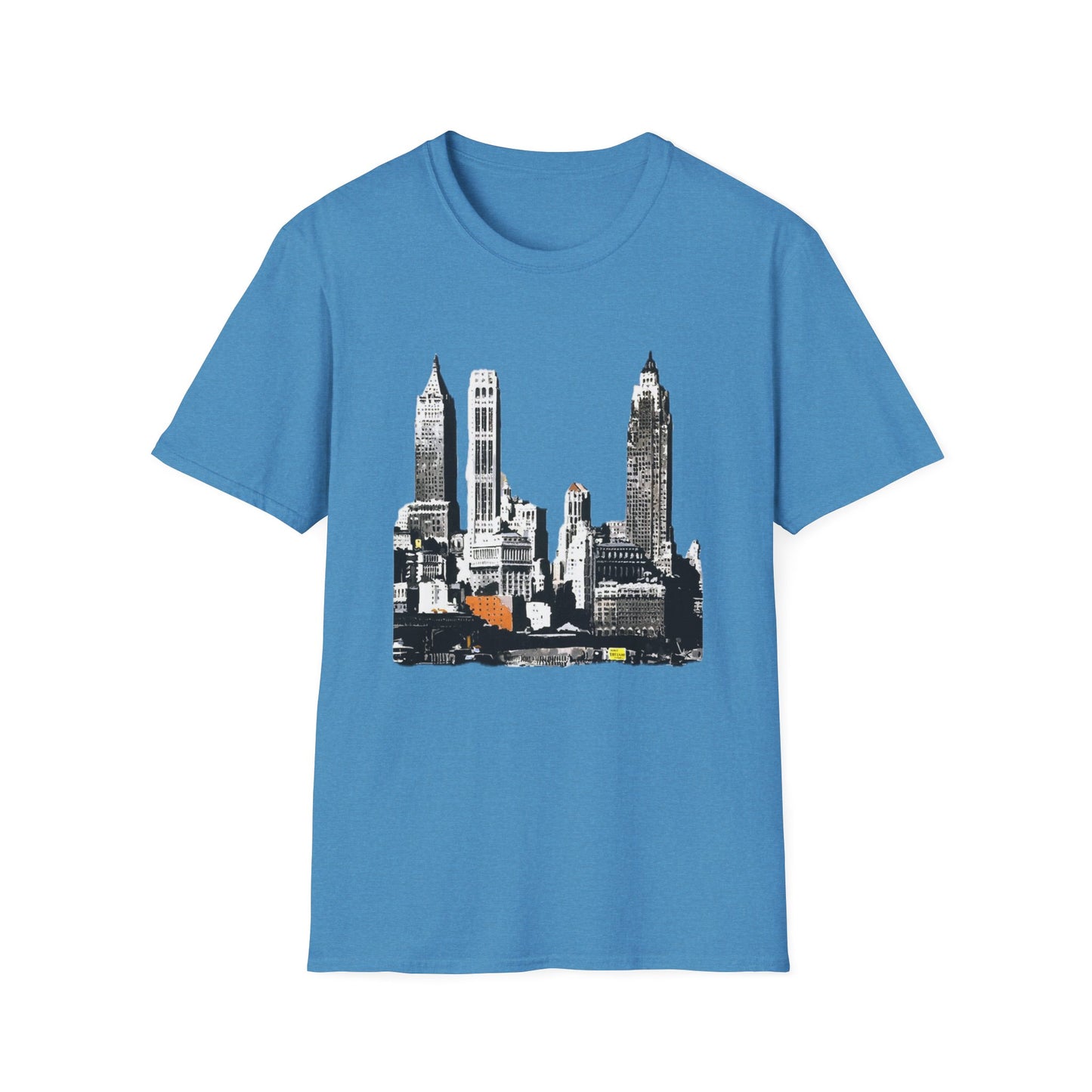 Retro New York City Skyline Softstyle Tee