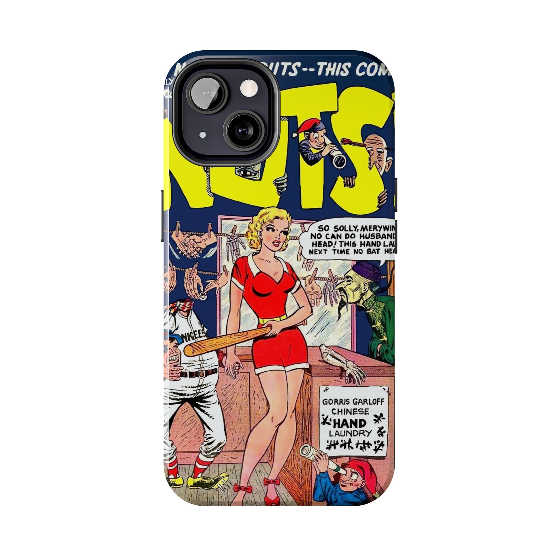 Vintage Comic Book Inspired Tough Phone Cases - Old School Male 