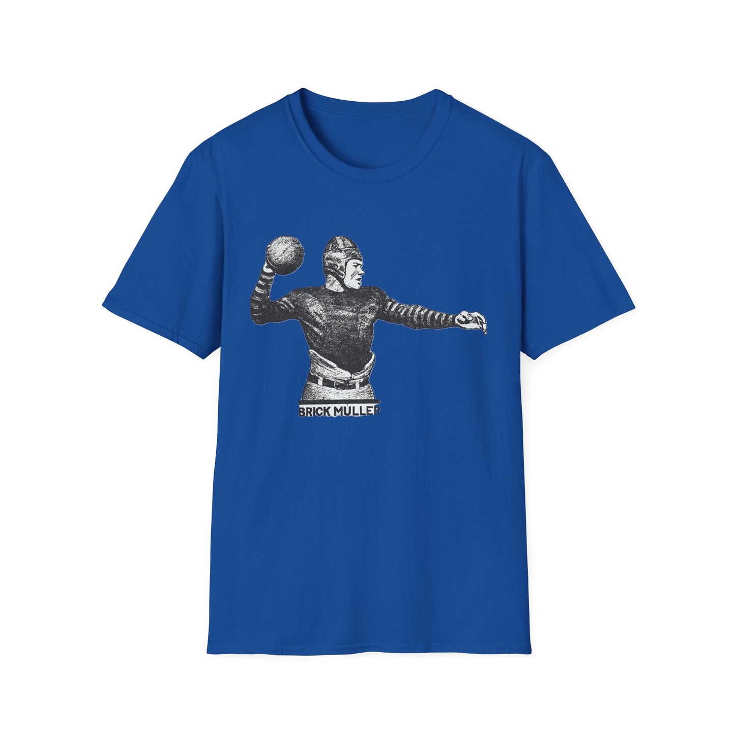 Retro Brick Muller Football Player Tee