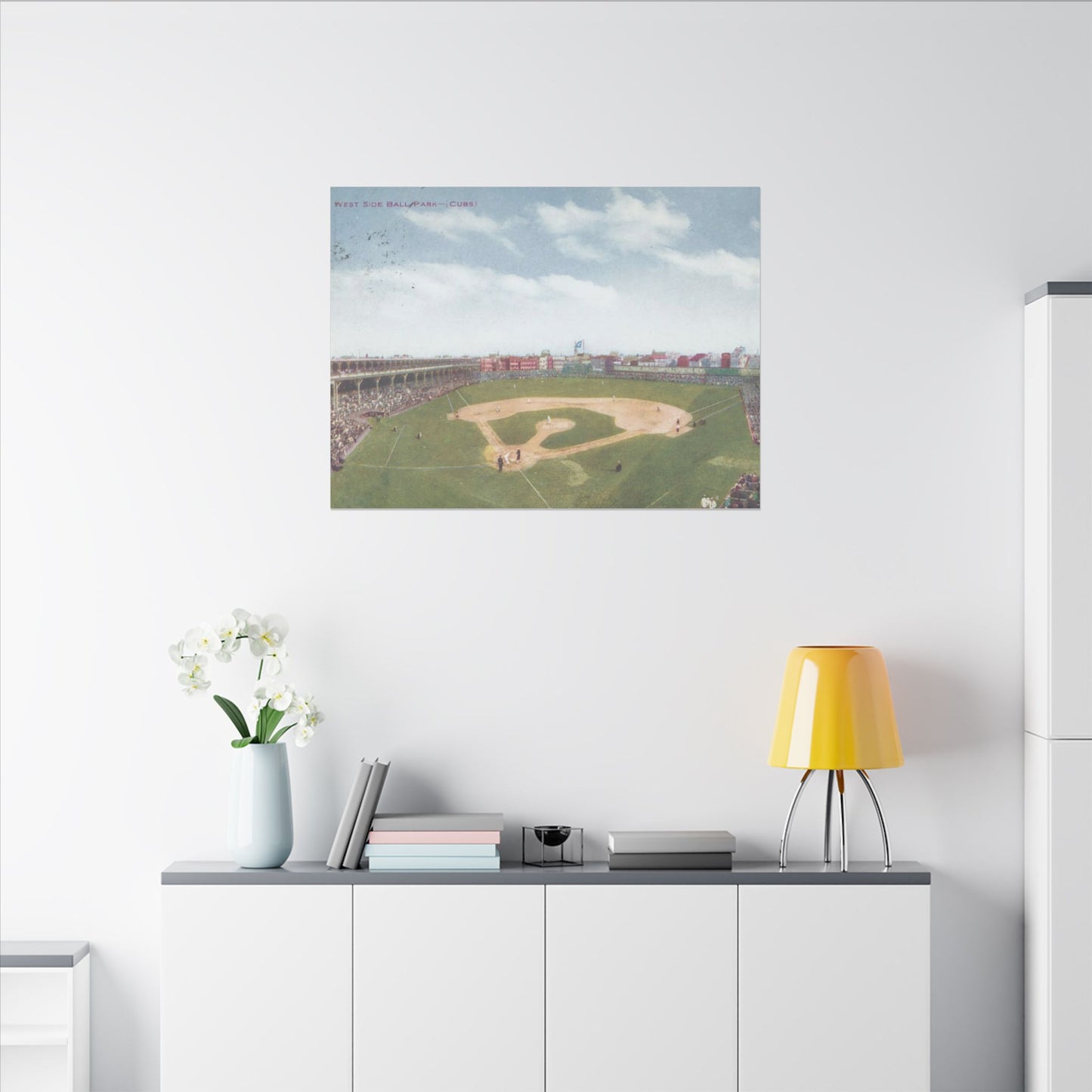 Nostalgic Chicago West Side Ballpark Canvas Art