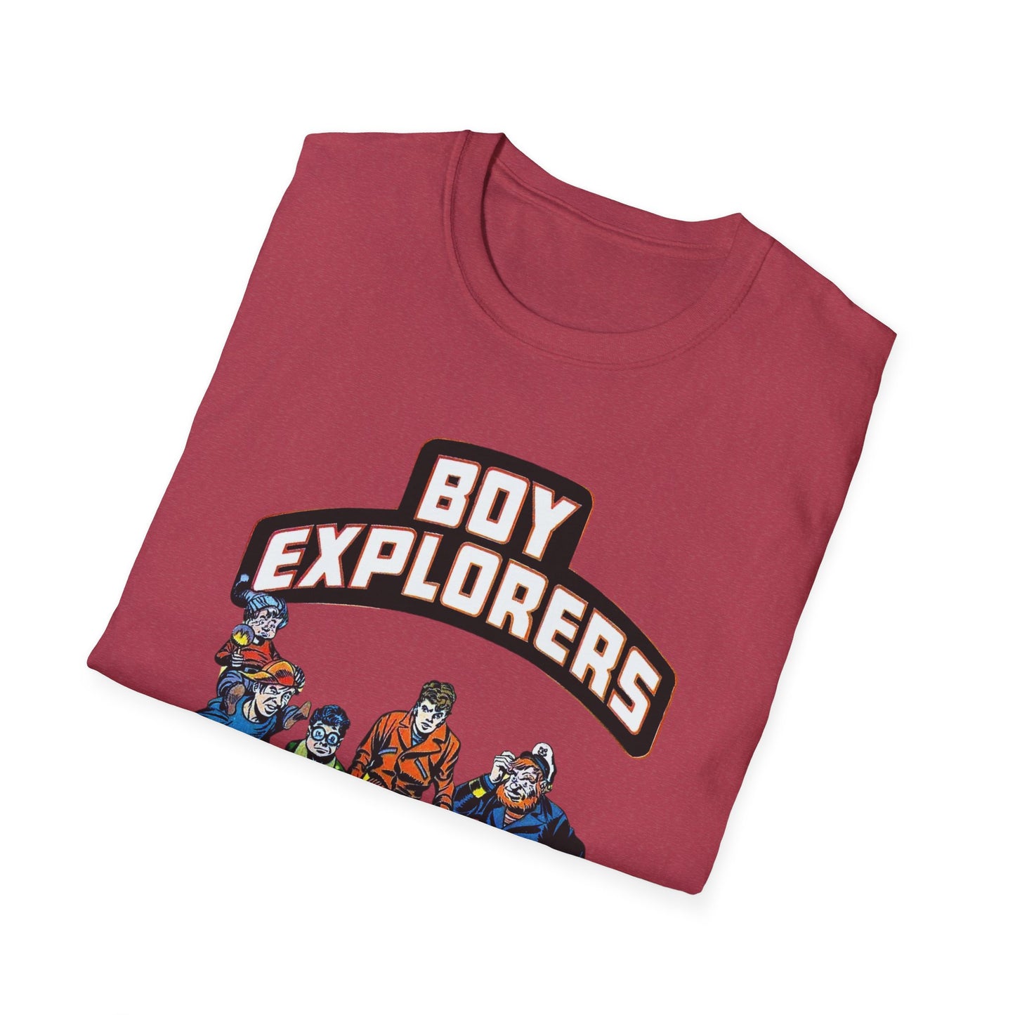 Retro Comic Book Shirt - Softstyle Cotton Tee for Adventure Seekers and Nostalgia Lovers