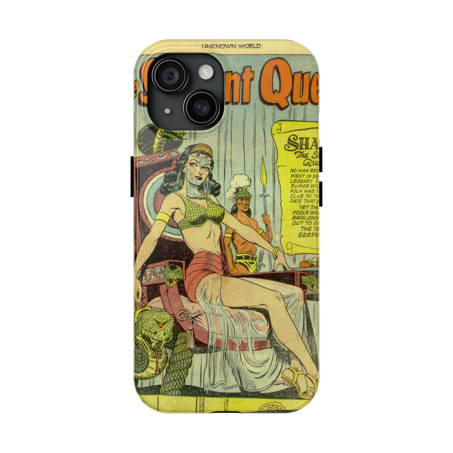 Vintage Serpent Queen Fantasy Comic Phone Case - Old School Male 