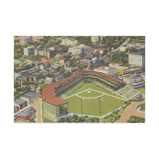 Vintage Forbes Field Canvas Art Print