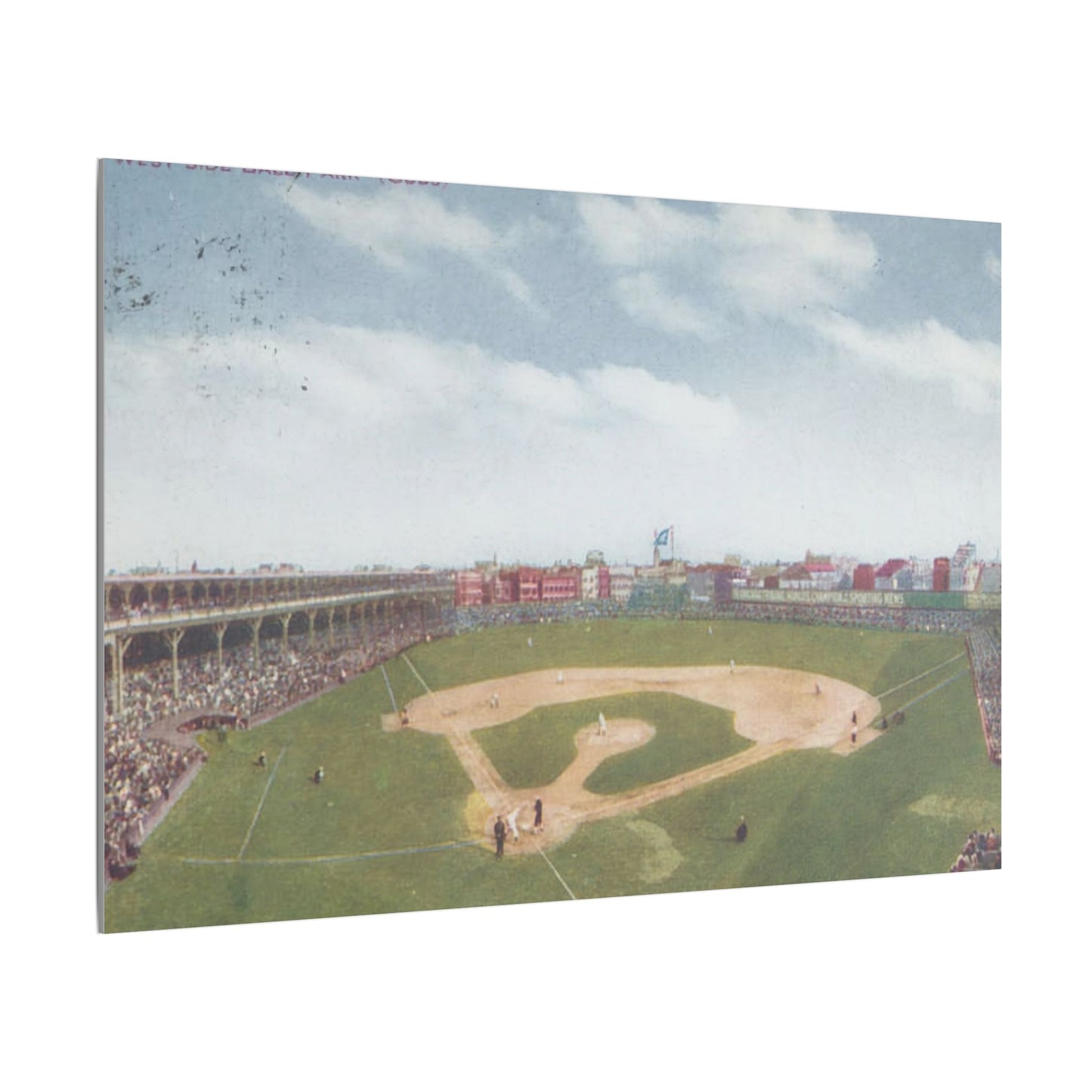 Nostalgic Chicago West Side Ballpark Canvas Art