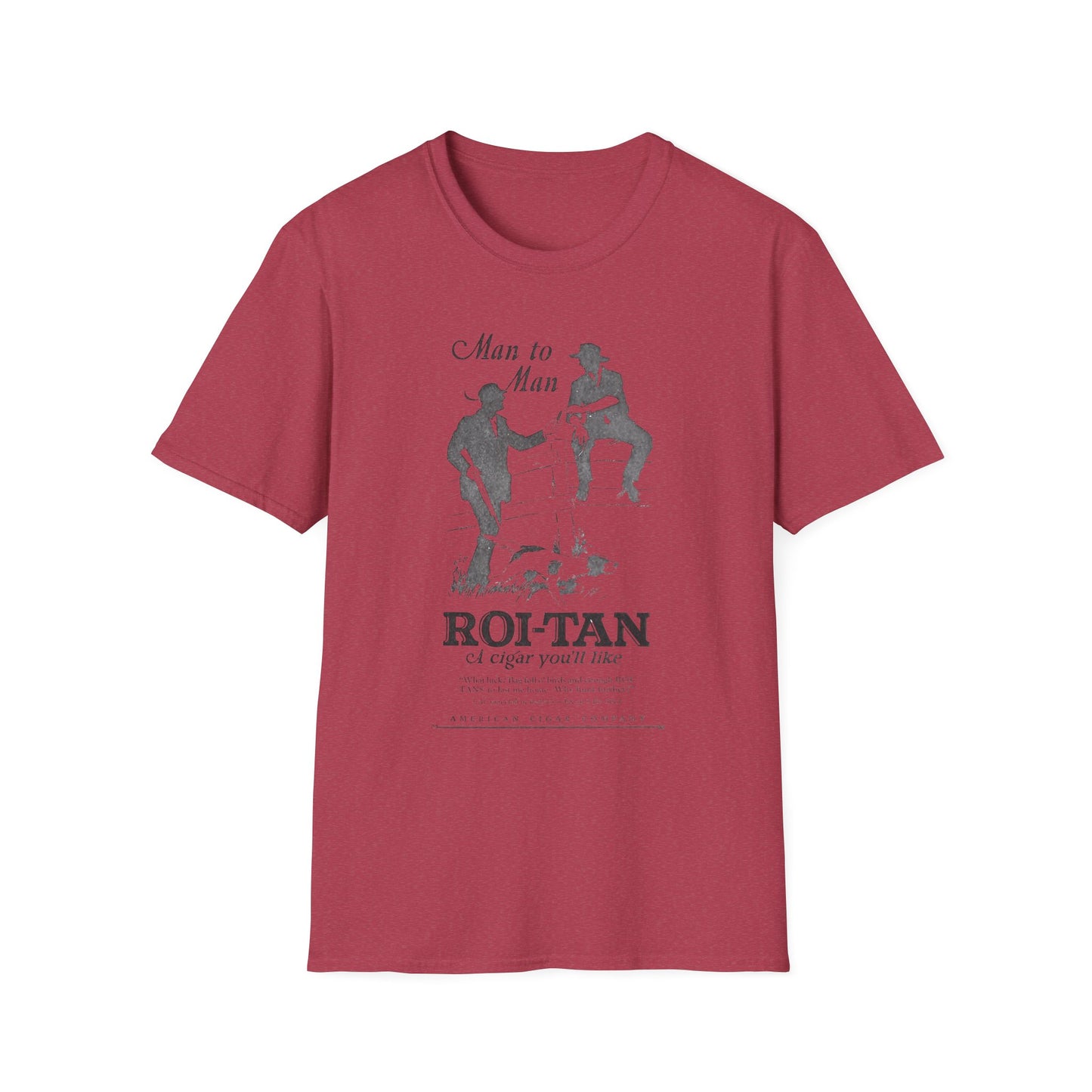 Vintage Roi Tan Cigar Ad T-Shirt - 100% Cotton, Classic Fit, Retro Style, Unisex