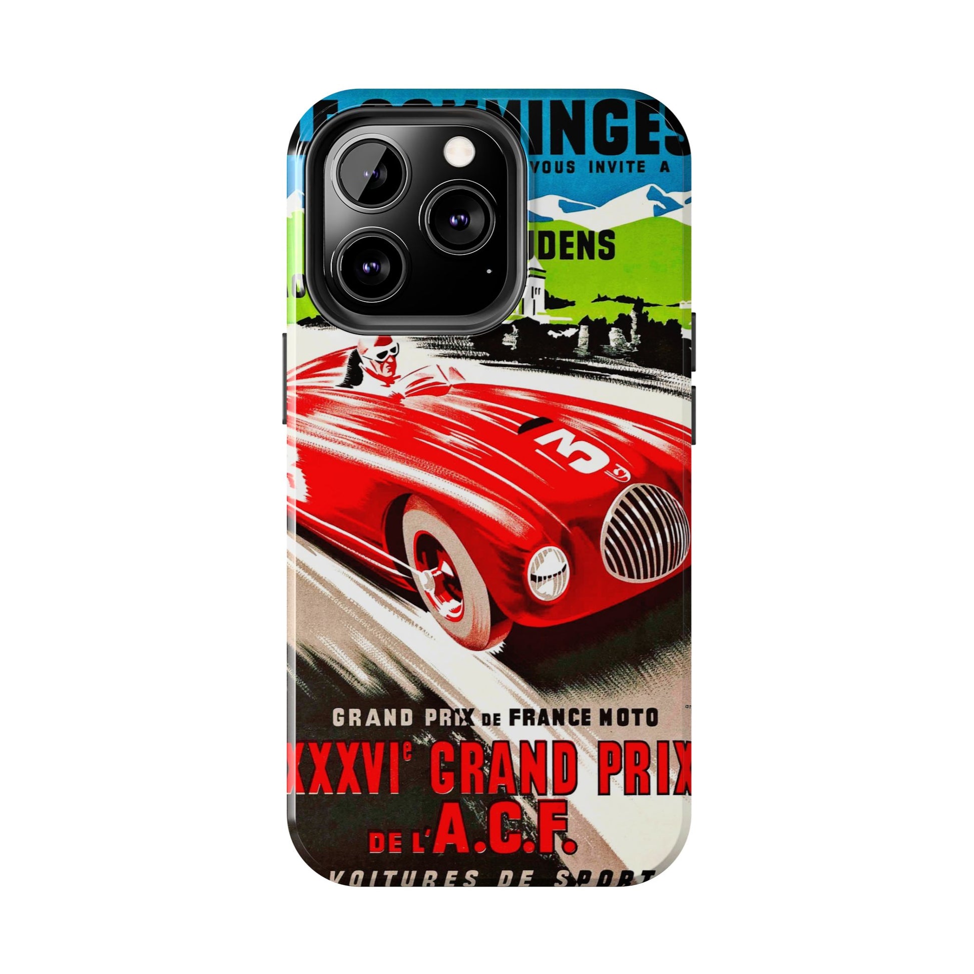 Vintage Racing Tough Phone Cases - Old School Male 