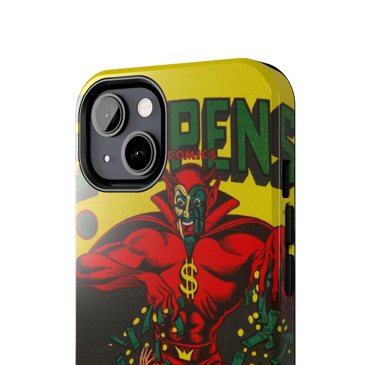 Retro Suspense Comics Phone Case for Tough Protection - Old School Male 