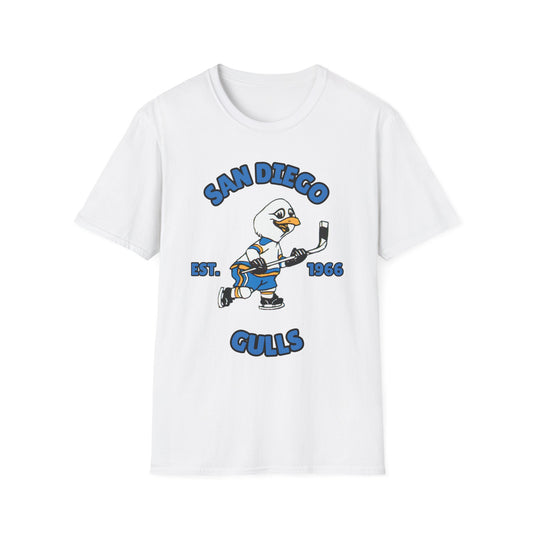 San Diego Gulls Unisex Softstyle T-Shirt - Old School Male 