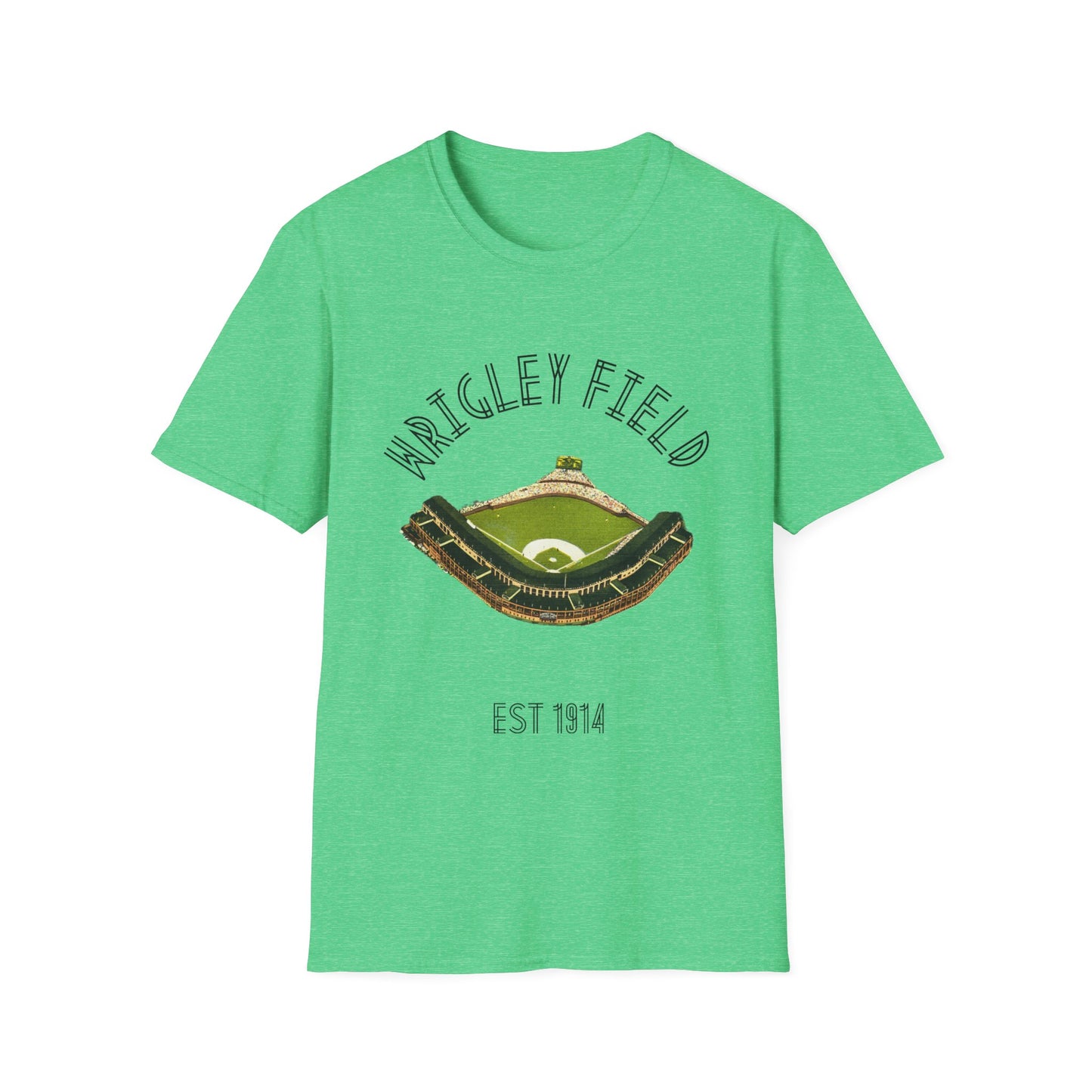 Retro Wrigley Field Unisex Soft Cotton Tee