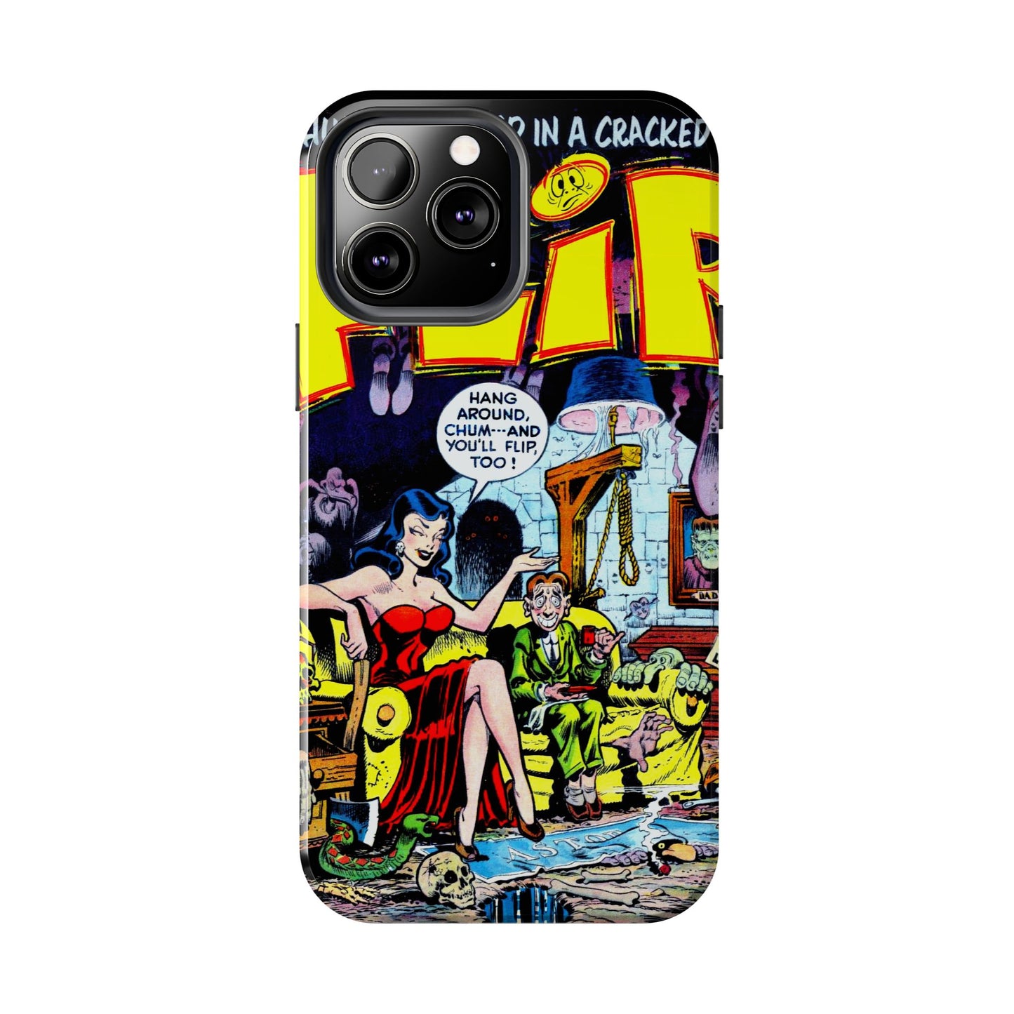 Vintage Comic Book Style Heavy-Duty Phone Cases - Old School Male 