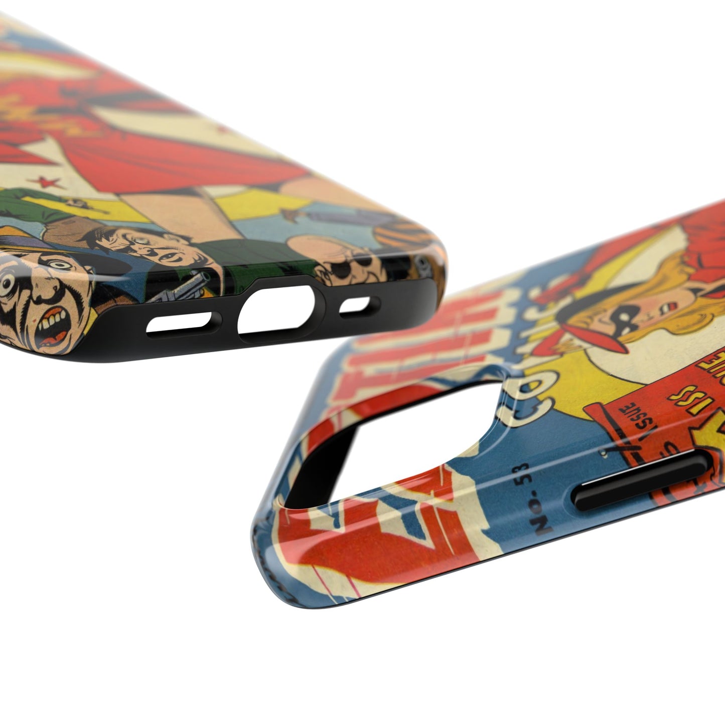 Vintage Comic Book Style Durable Phone Cases - Old School Male 