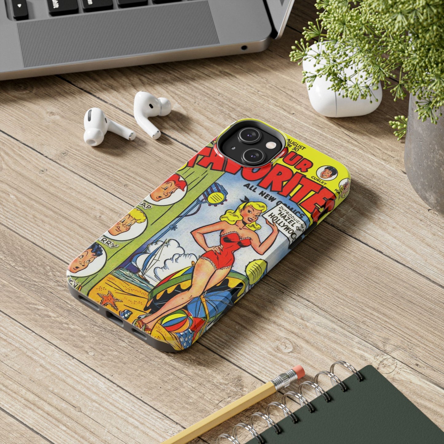 Vintage Comic Book Phone Case - Retro Art Design