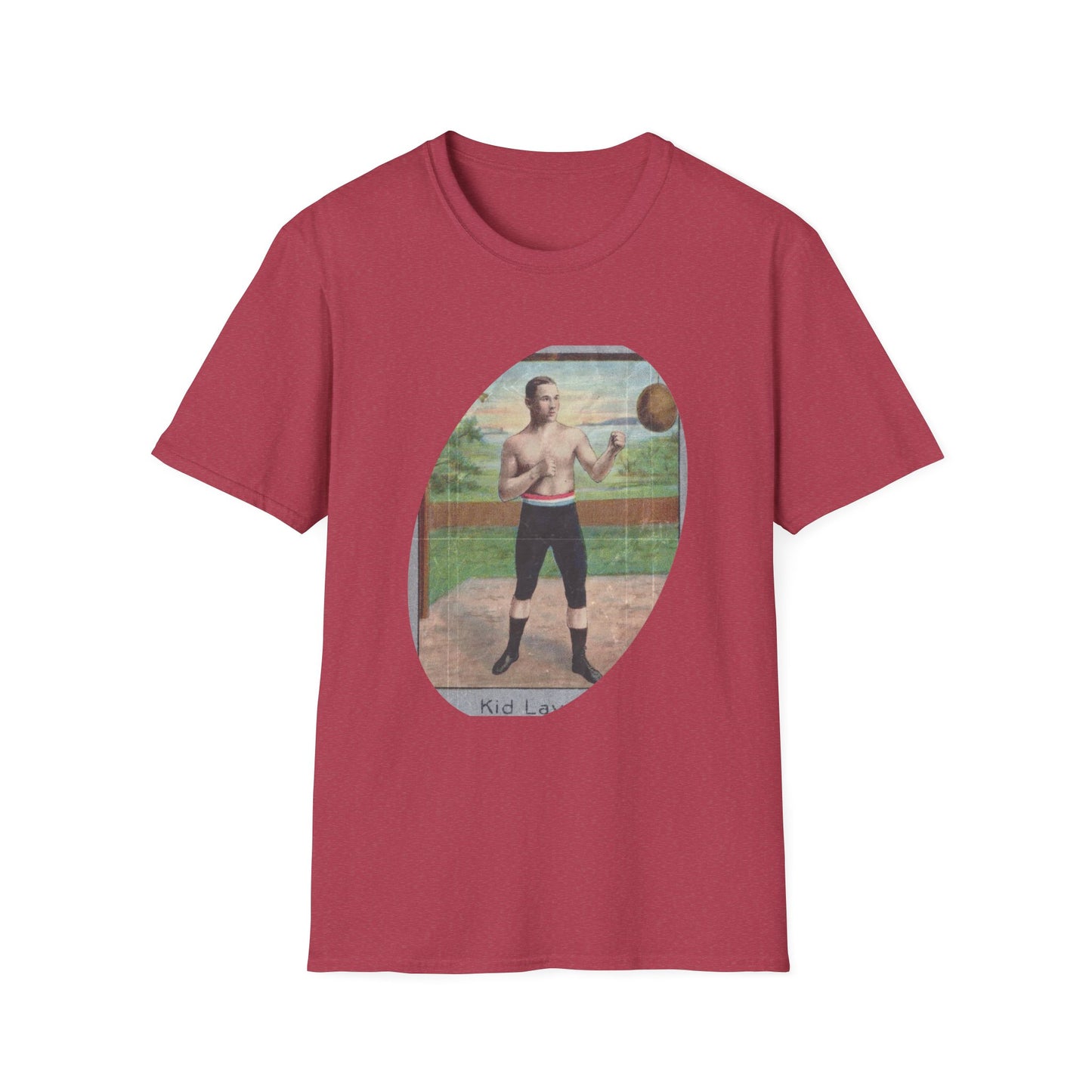 Retro Boxer Fighter Unisex Cotton T-Shirt - Old School Male 