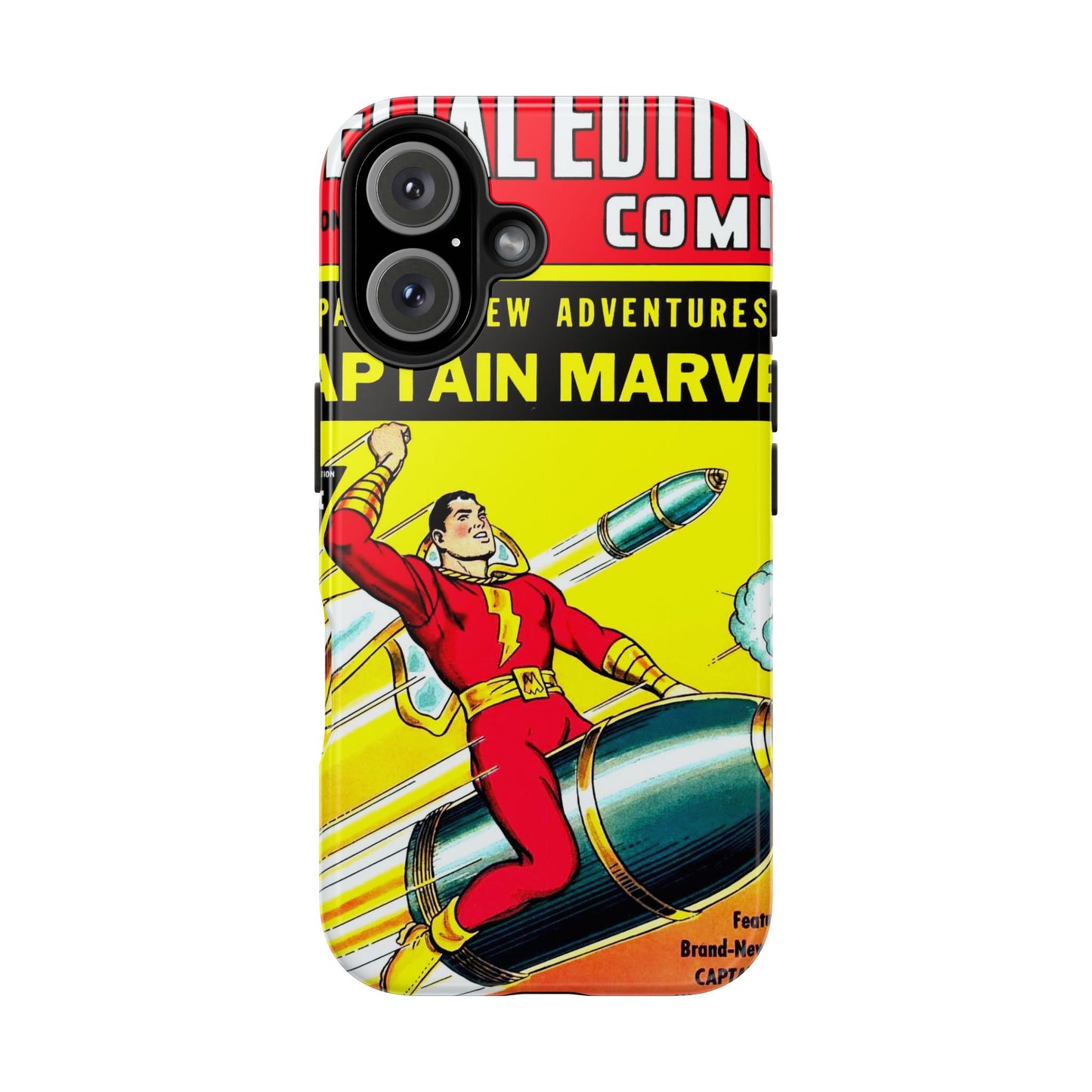 Vintage Captain Marvel Comic Tough Phone Cases - Old School Male 