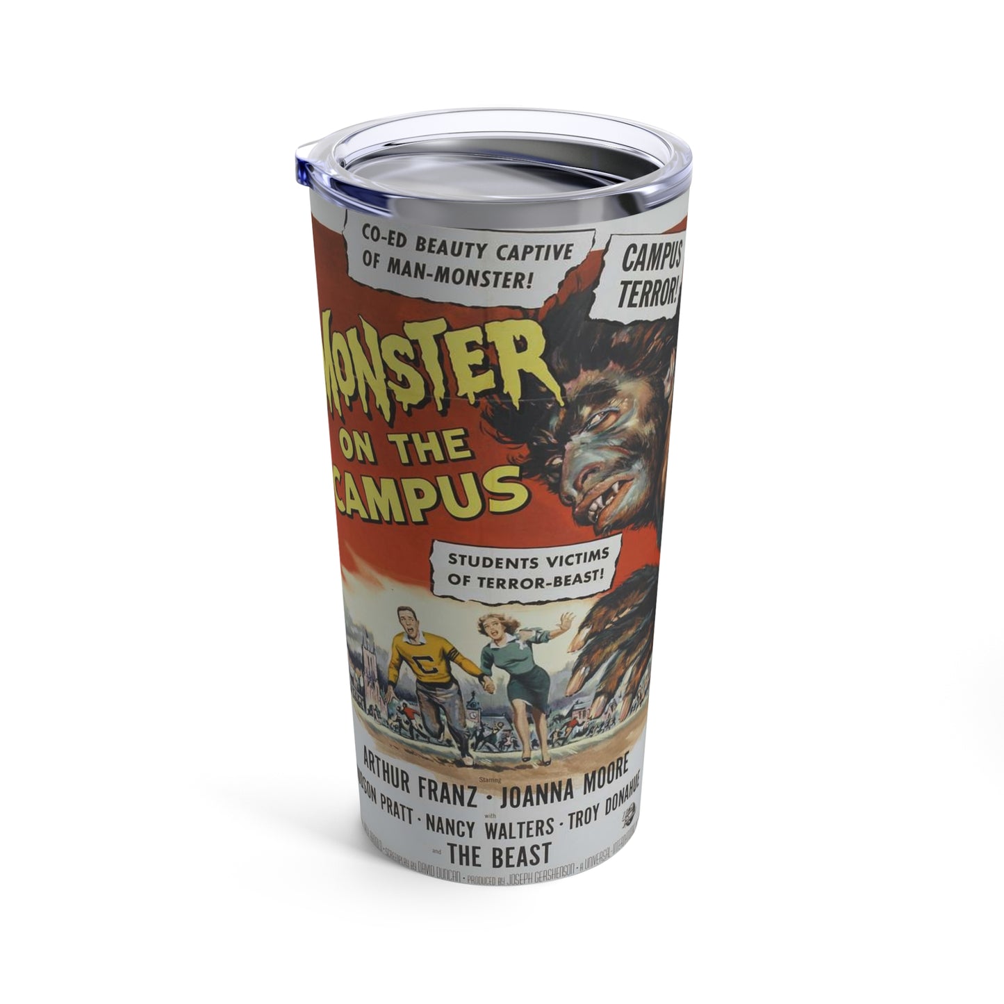 Vintage Monster on the Campus 20oz Insulated Tumbler - Old School Male 