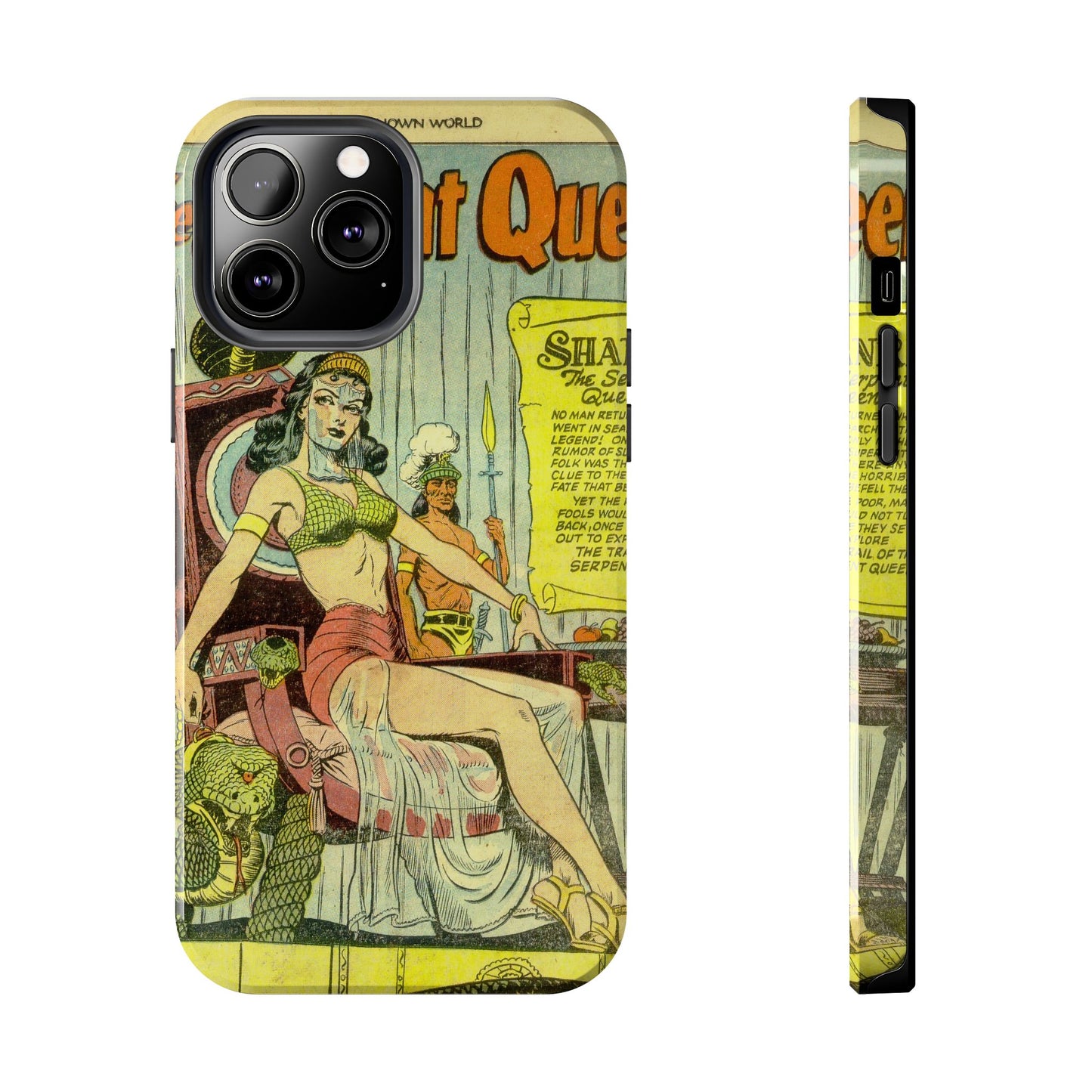 Vintage Serpent Queen Fantasy Comic Phone Case - Old School Male 