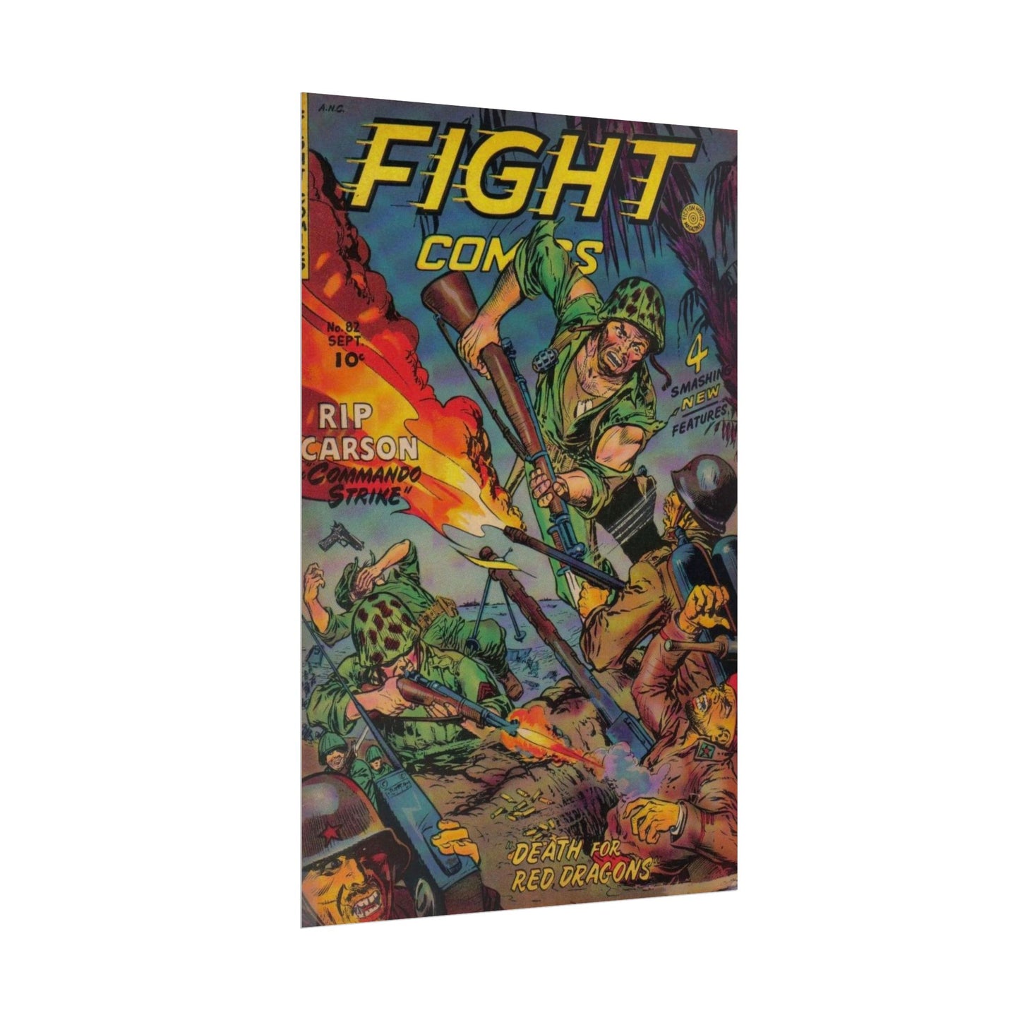 Retro Fight Comics Poster Print