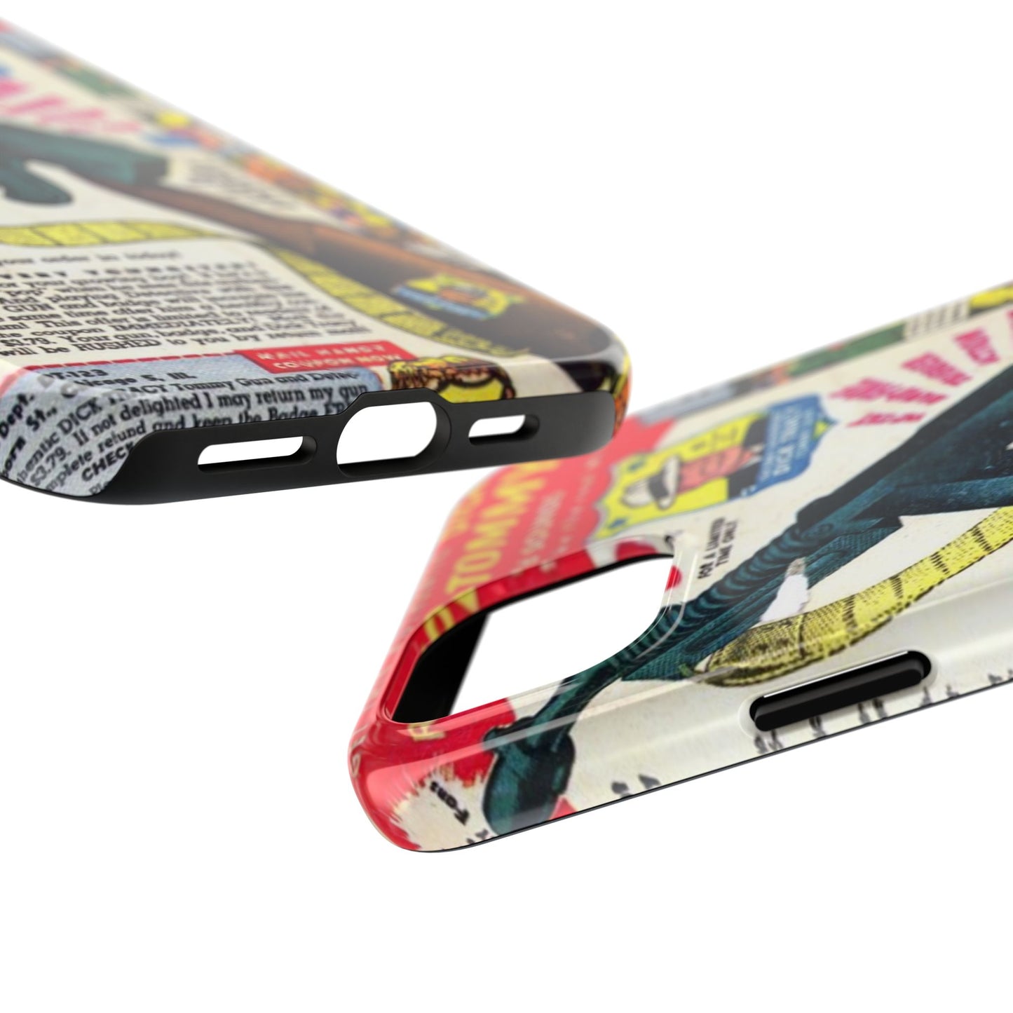 Dick Tracy Tommy Gun Vintage-Inspired Tough Phone Cases