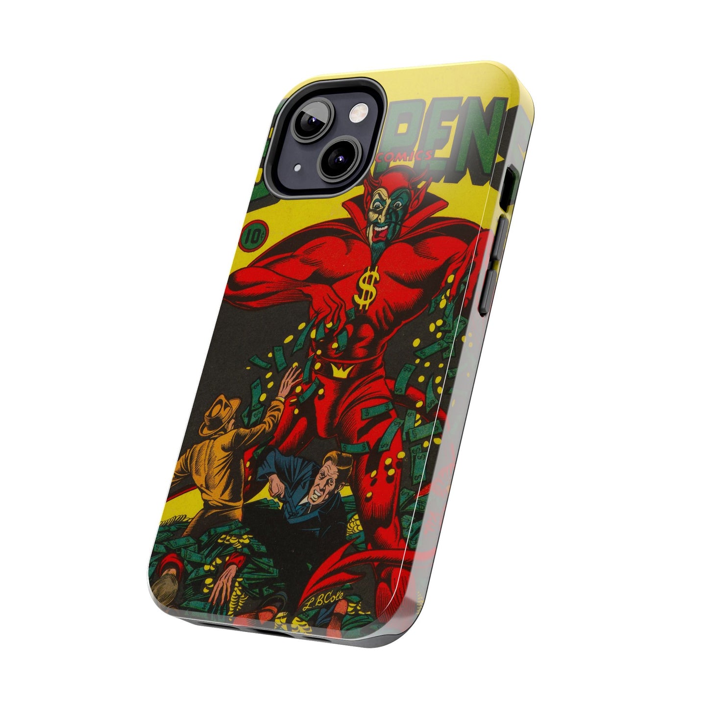 Retro Suspense Comics Phone Case for Tough Protection - Old School Male 