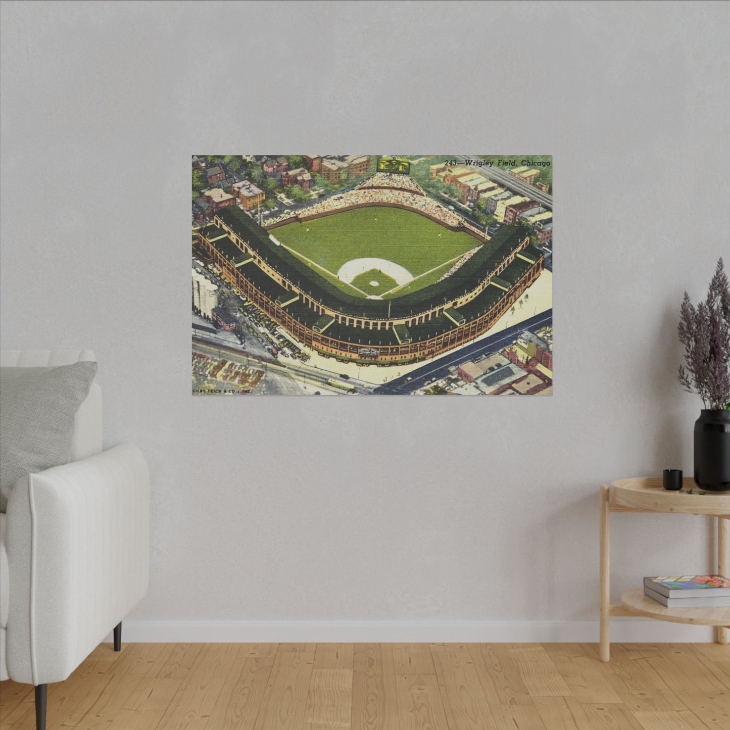 Nostalgic Wrigley Field Canvas Art Print