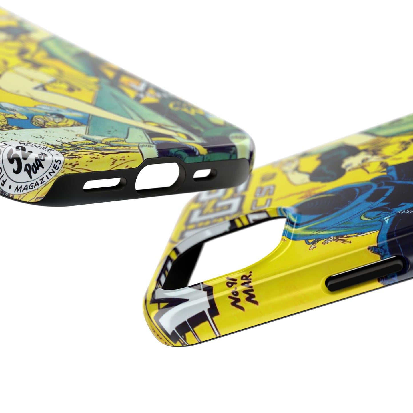 Vintage Comic Book Phone Case - Retro Design Shield