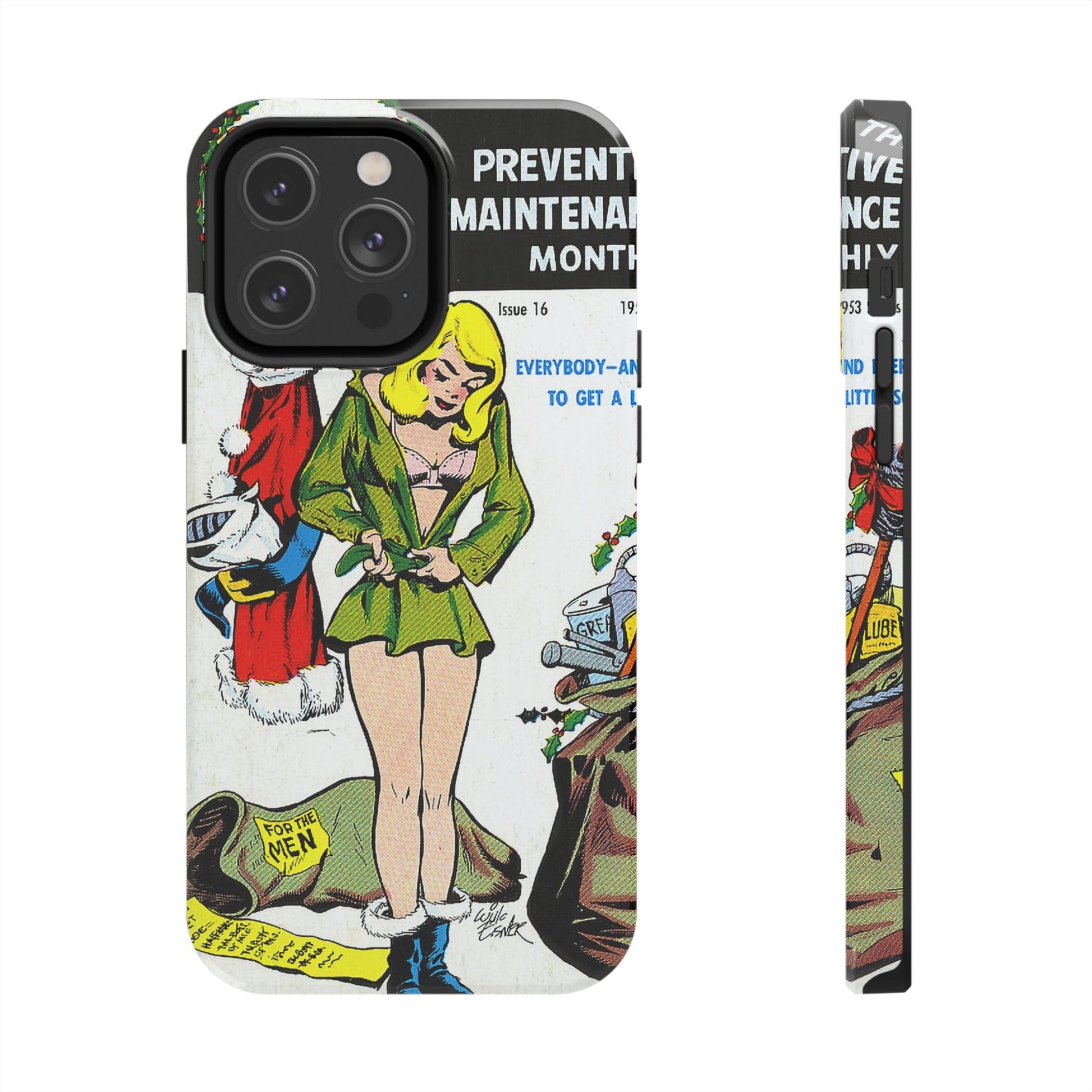 Vintage Military Maintenance Magazine Cover Phone Case Tumbler - Old School Male 