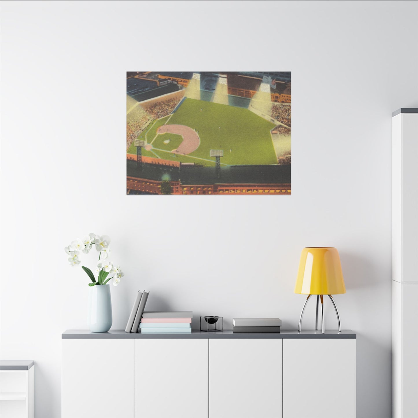 Vintage Fenway Park Canvas Art Print