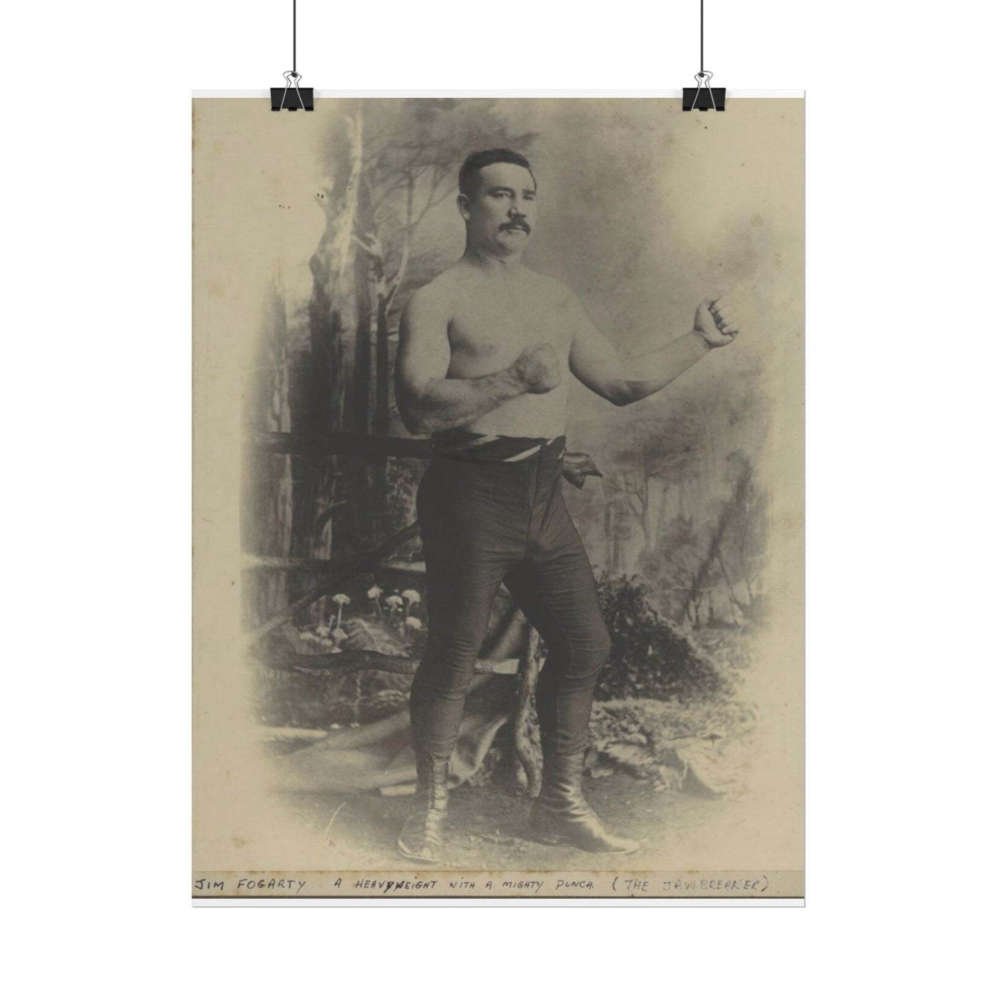 Legendary Fighter Jim Fogarty Posing Poster -