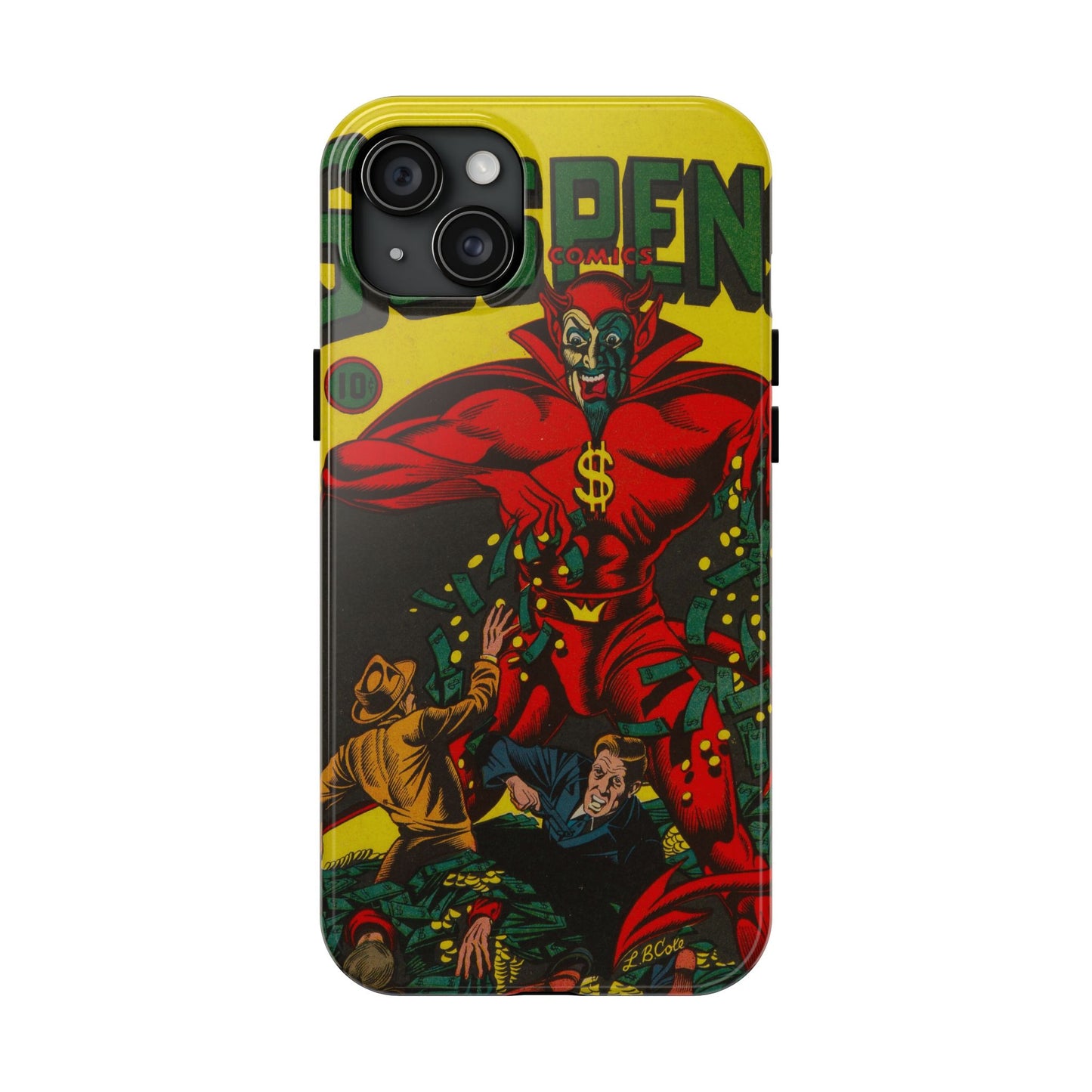 Retro Suspense Comics Phone Case for Tough Protection - Old School Male 