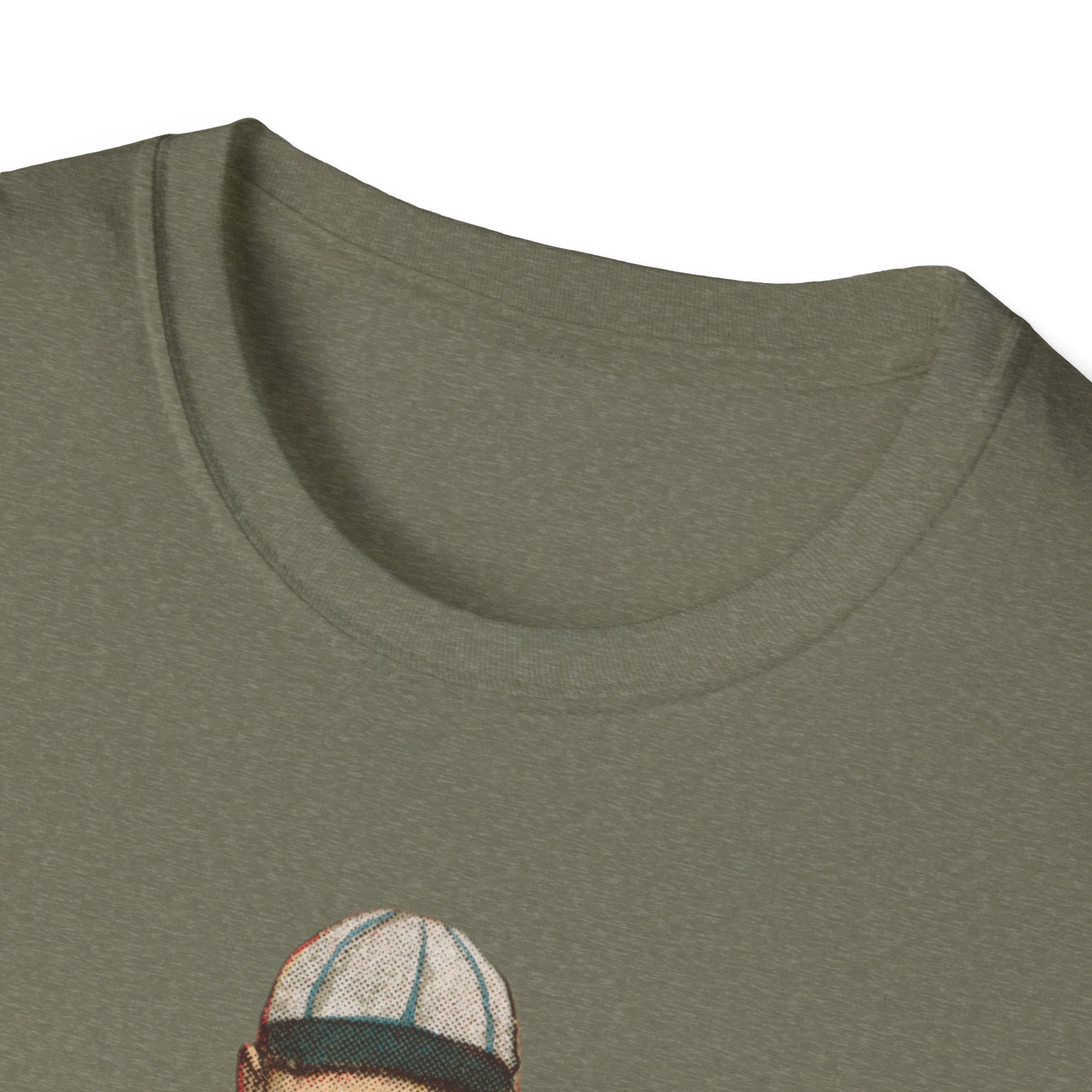 Retro Baseball Infielder Tee - Old School Male 