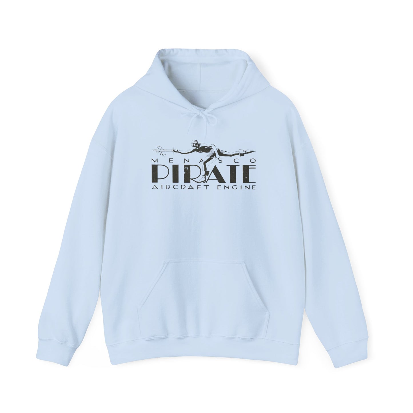 Pirate Aircraft Engines Hoodie - Cozy Unisex Sweatshirt with Kangaroo Pouch & Adjustable Hood