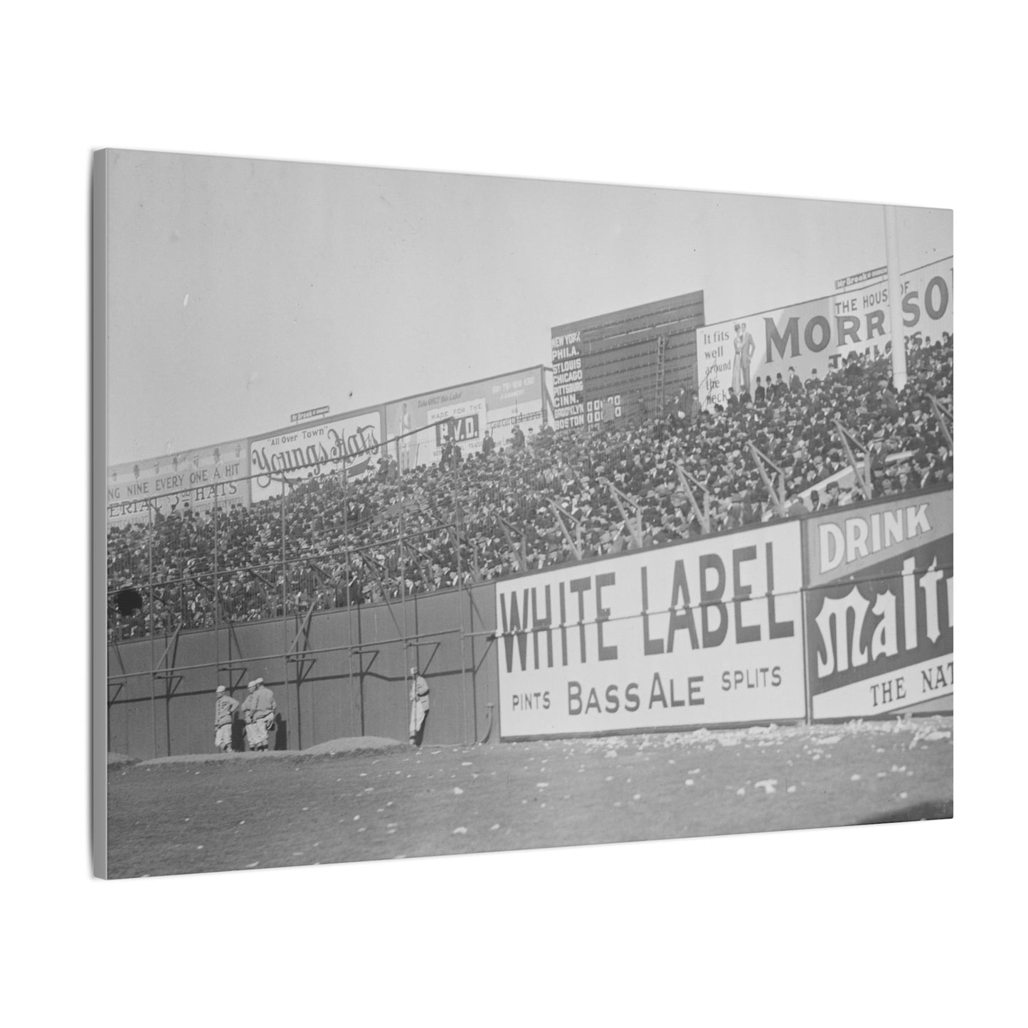 Vintage Bleachers at the Polo Grounds in NYC Canvas Print