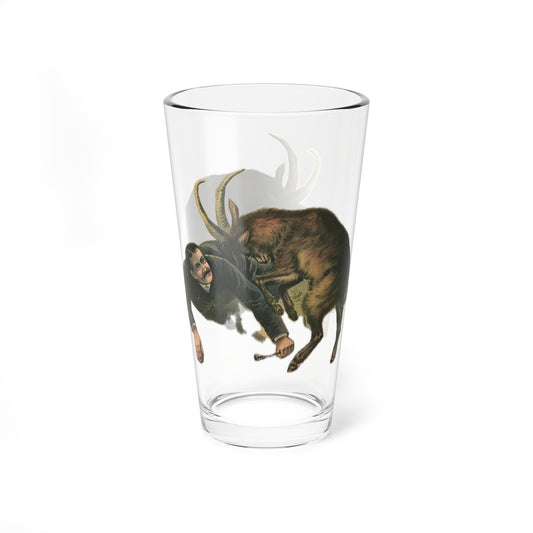 Hilarious Goat vs. Man 16oz Pint Glass