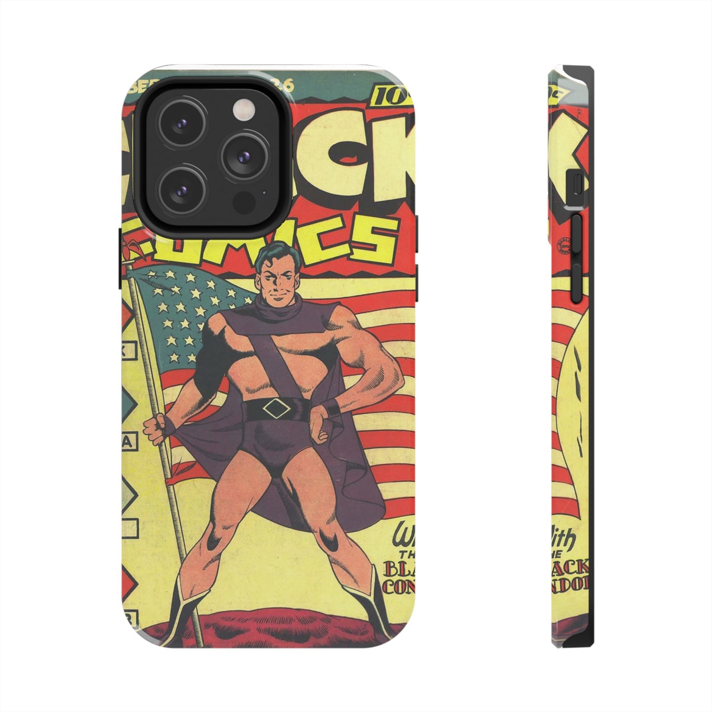 Vintage Comic Book Style Phone Case - Old School Male 