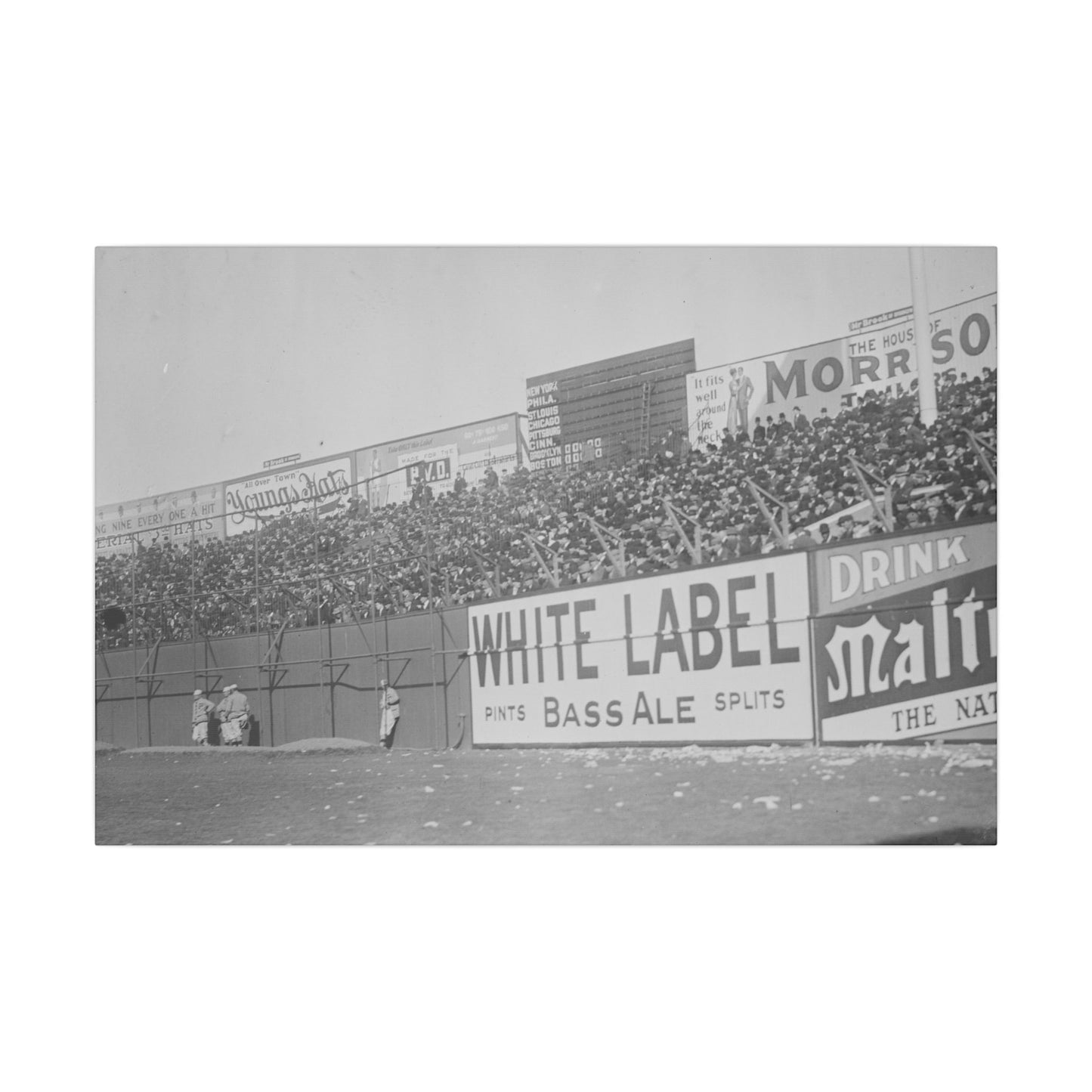 Vintage Bleachers at the Polo Grounds in NYC Canvas Print - Old School Male 