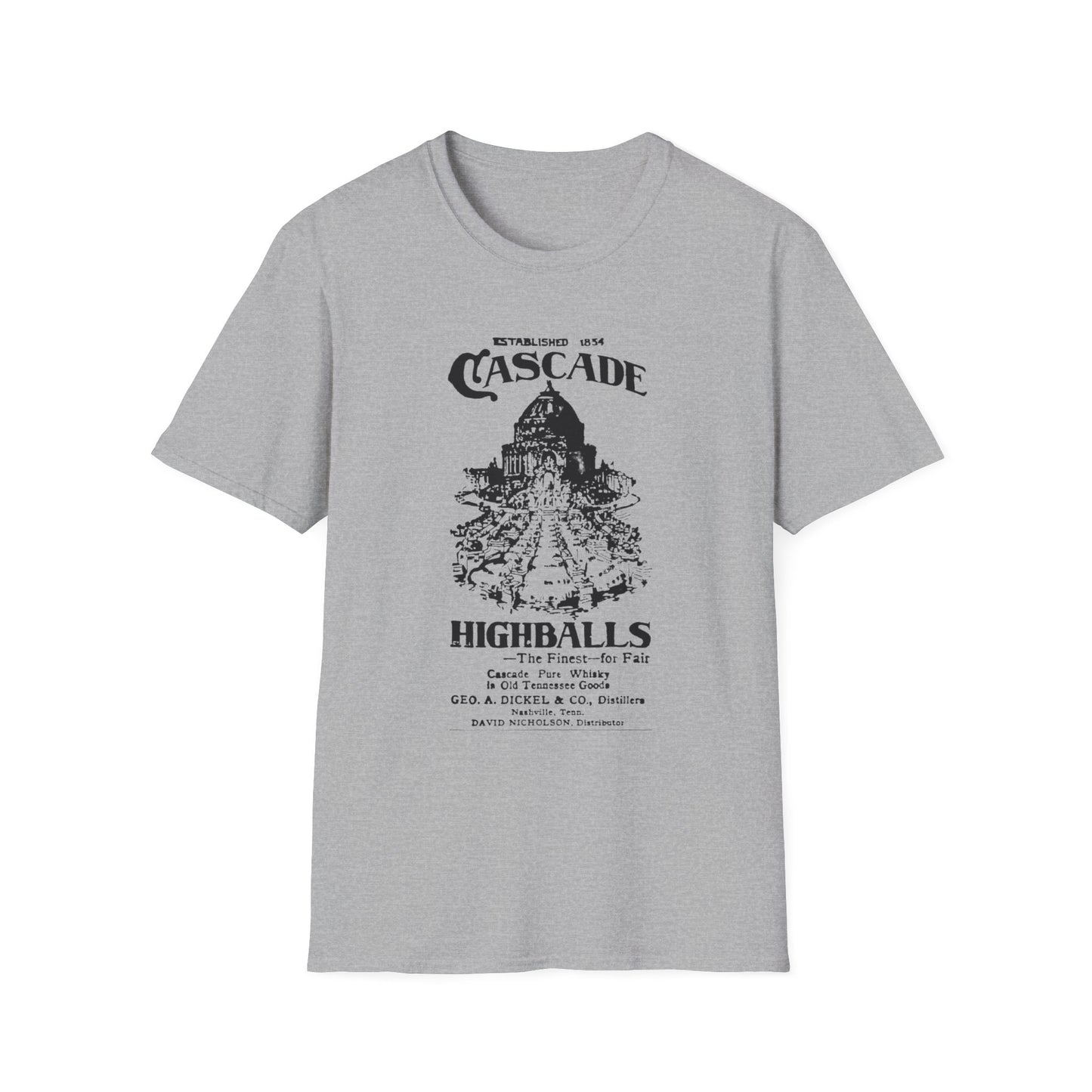 Vintage Cascade Highballs T-Shirt - 100% Cotton, Classic Fit, Versatile Style for Any Occasion