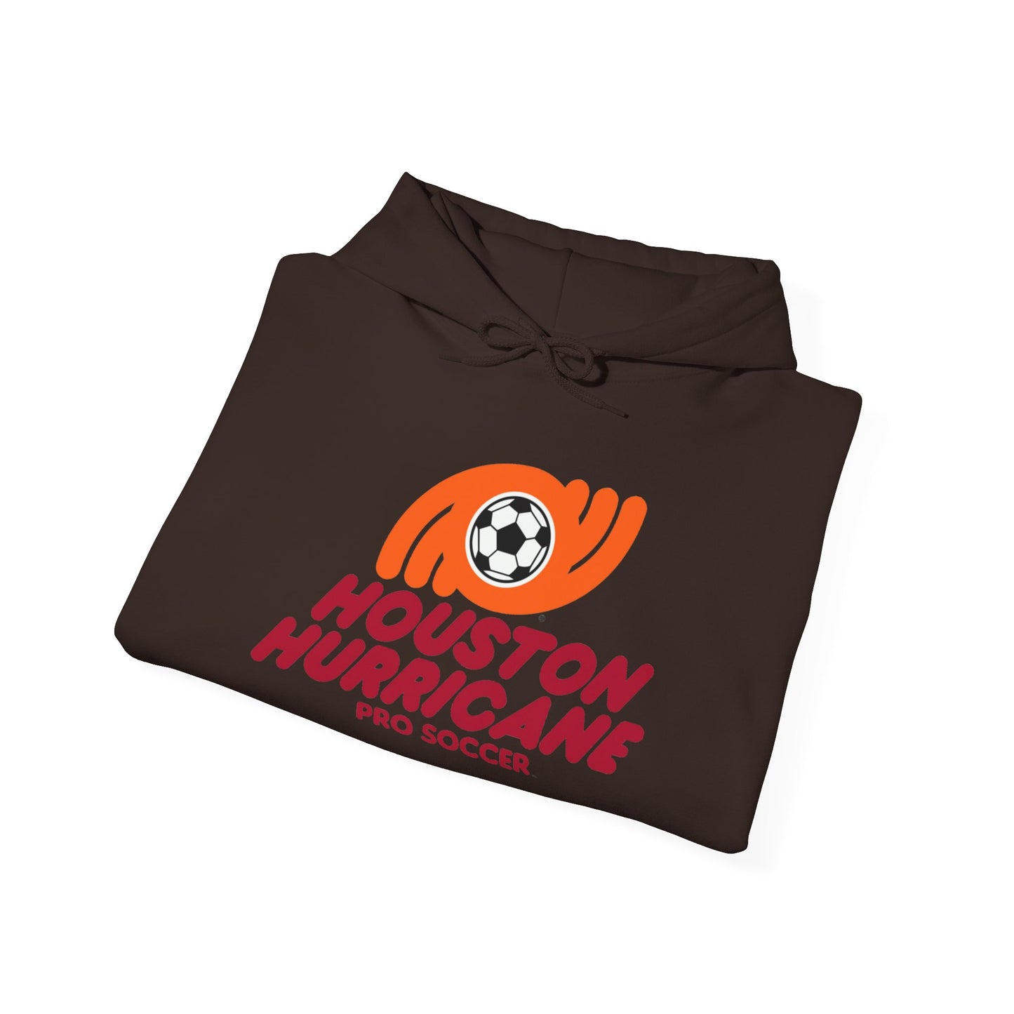 Houston Hurricane Soccer Hoodie - Unisex, Cozy Cotton-Poly Blend, Adjustable Hood, Pouch Pocket