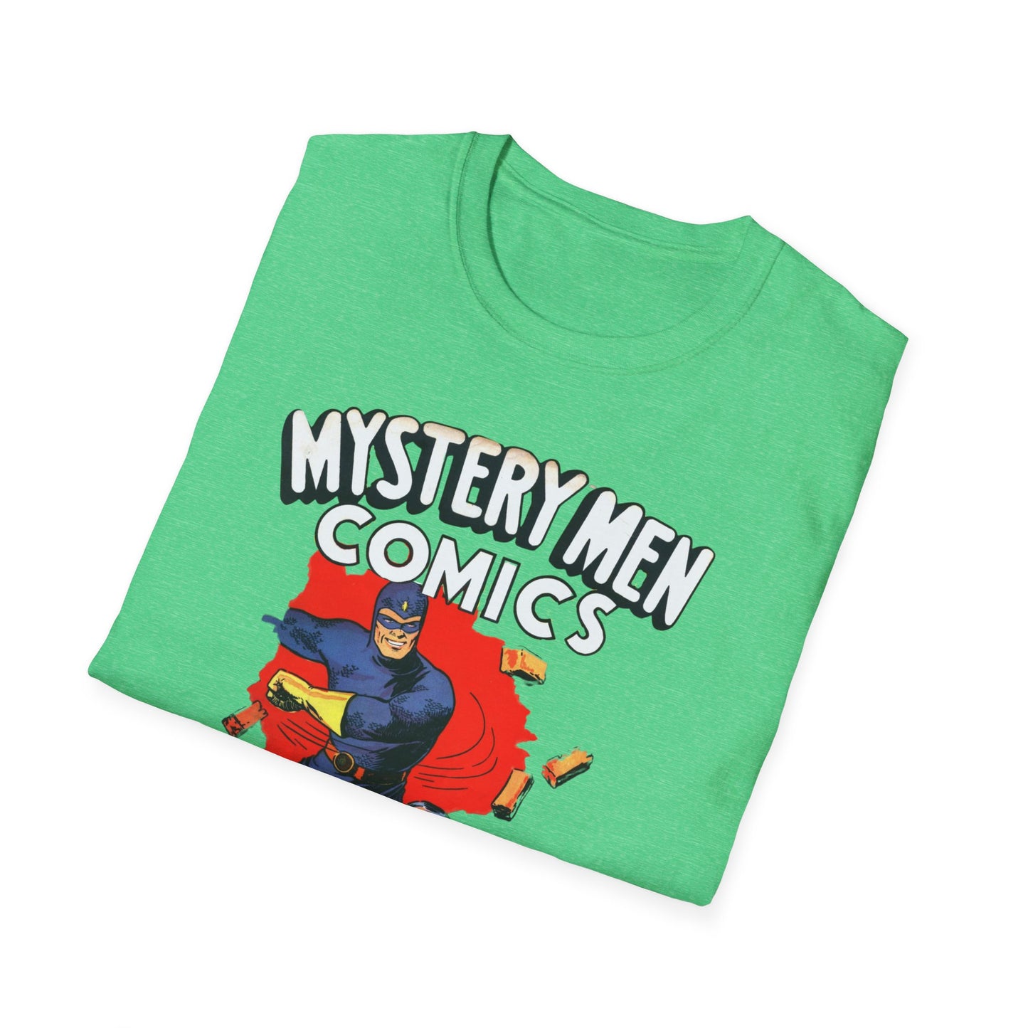 Retro Comics T-Shirt - Nostalgic Mystery Men Tee in Soft 100% Cotton, Perfect for Pop Culture Fans