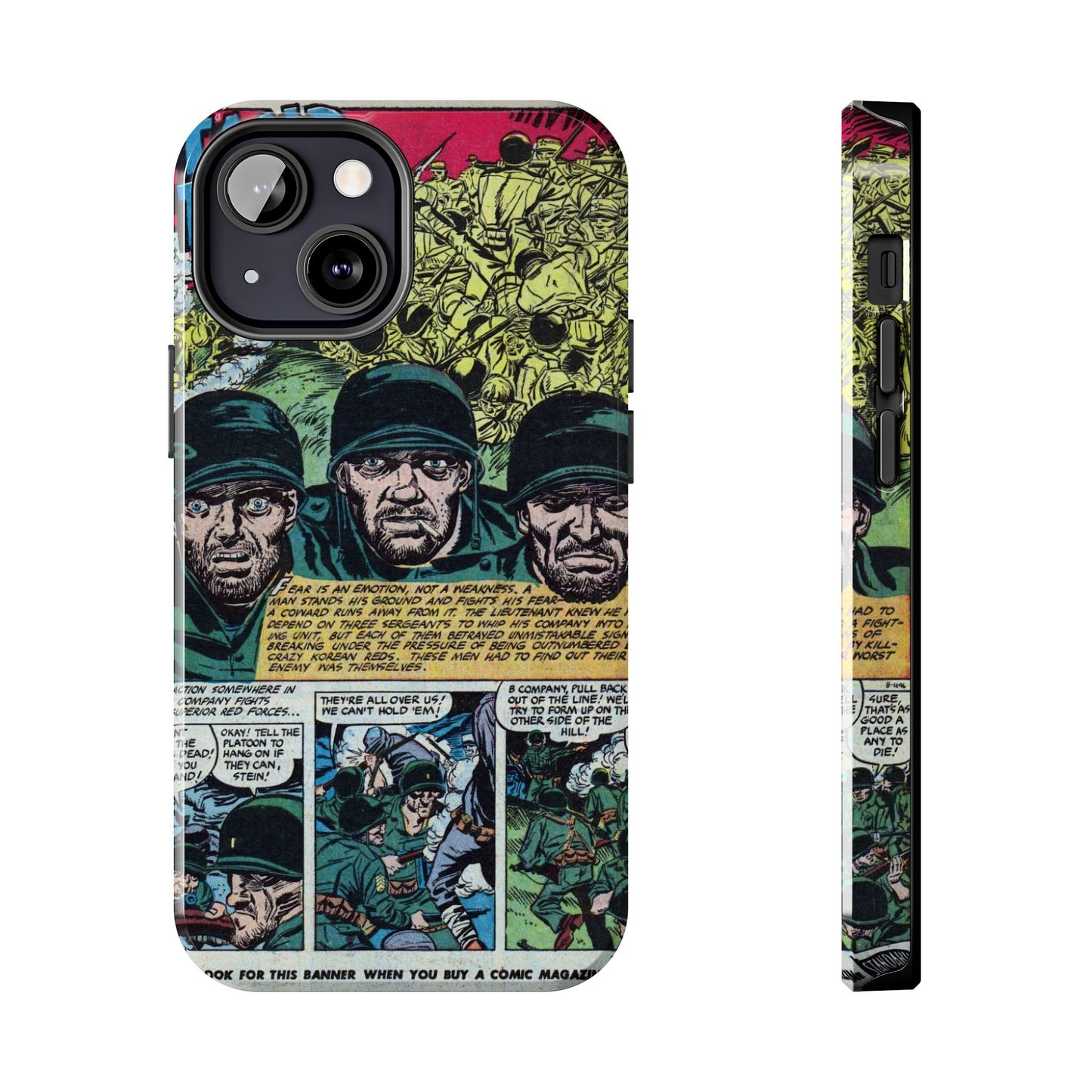 Vintage Military Comic-Inspired Phone Case - Old School Male 