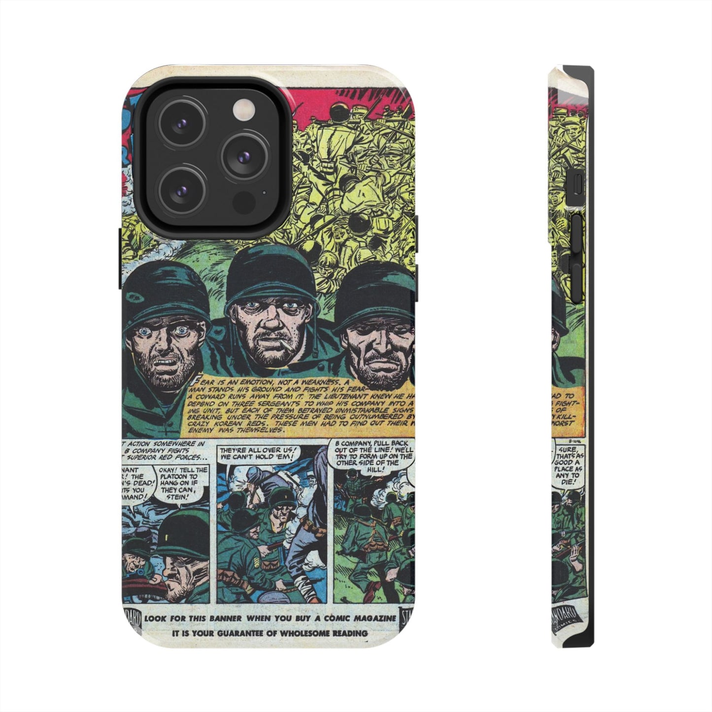 Vintage Military Comic-Inspired Phone Case - Old School Male 