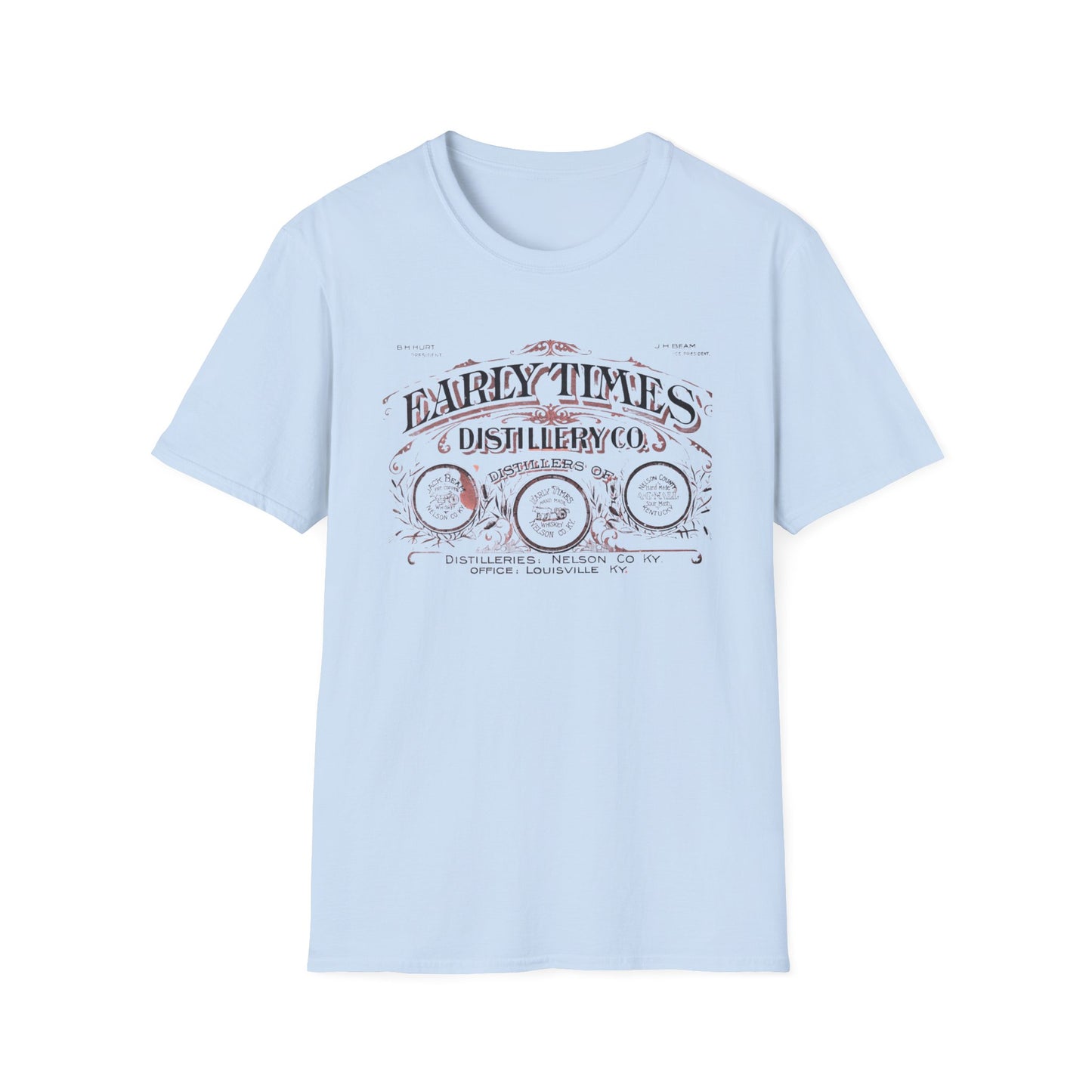 Vintage Early Times Distillery T-Shirt - 100% Cotton, Classic Design, Perfect for Any Occasion