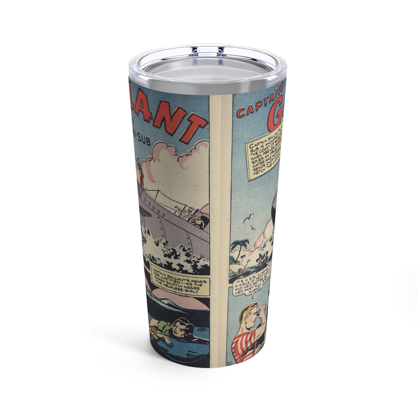 20oz Retro Comic Book Tumbler - Four Favorites Edition