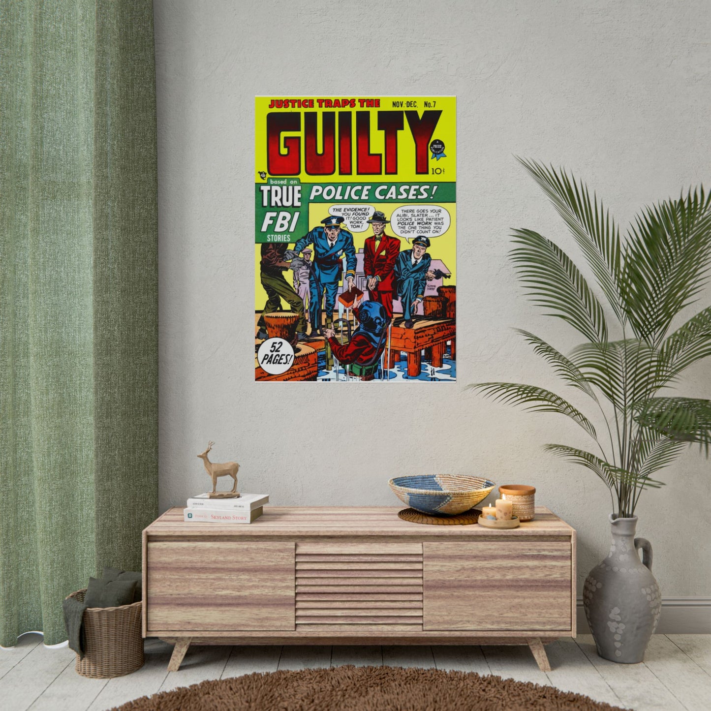 Retro Guilty Comic Book Cover poster