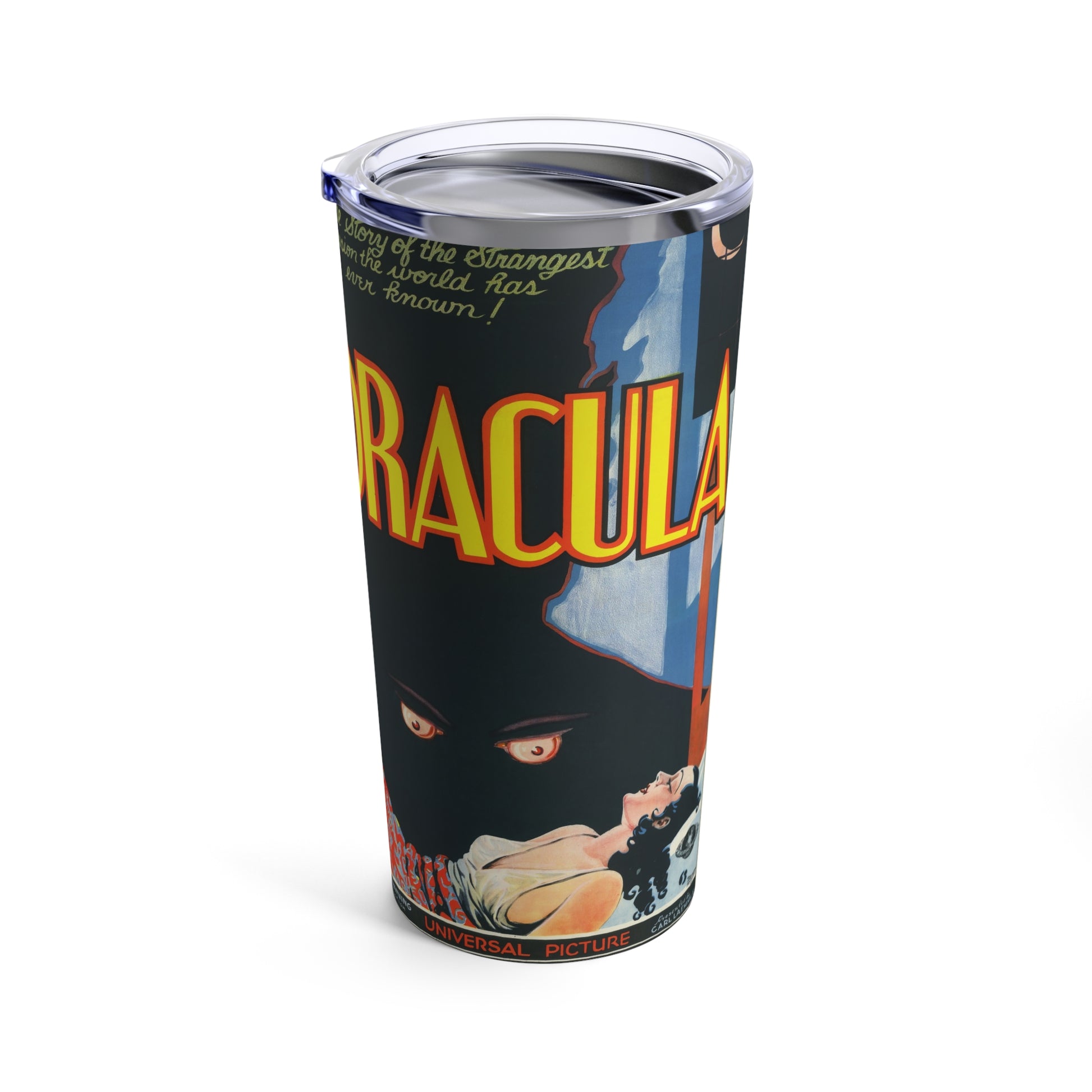 Retro Vampires and Regal Offspring Film Art Tumbler 20oz - Old School Male 