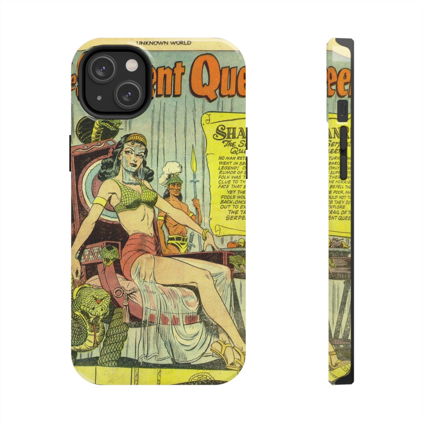 Vintage Serpent Queen Fantasy Comic Phone Case - Old School Male 