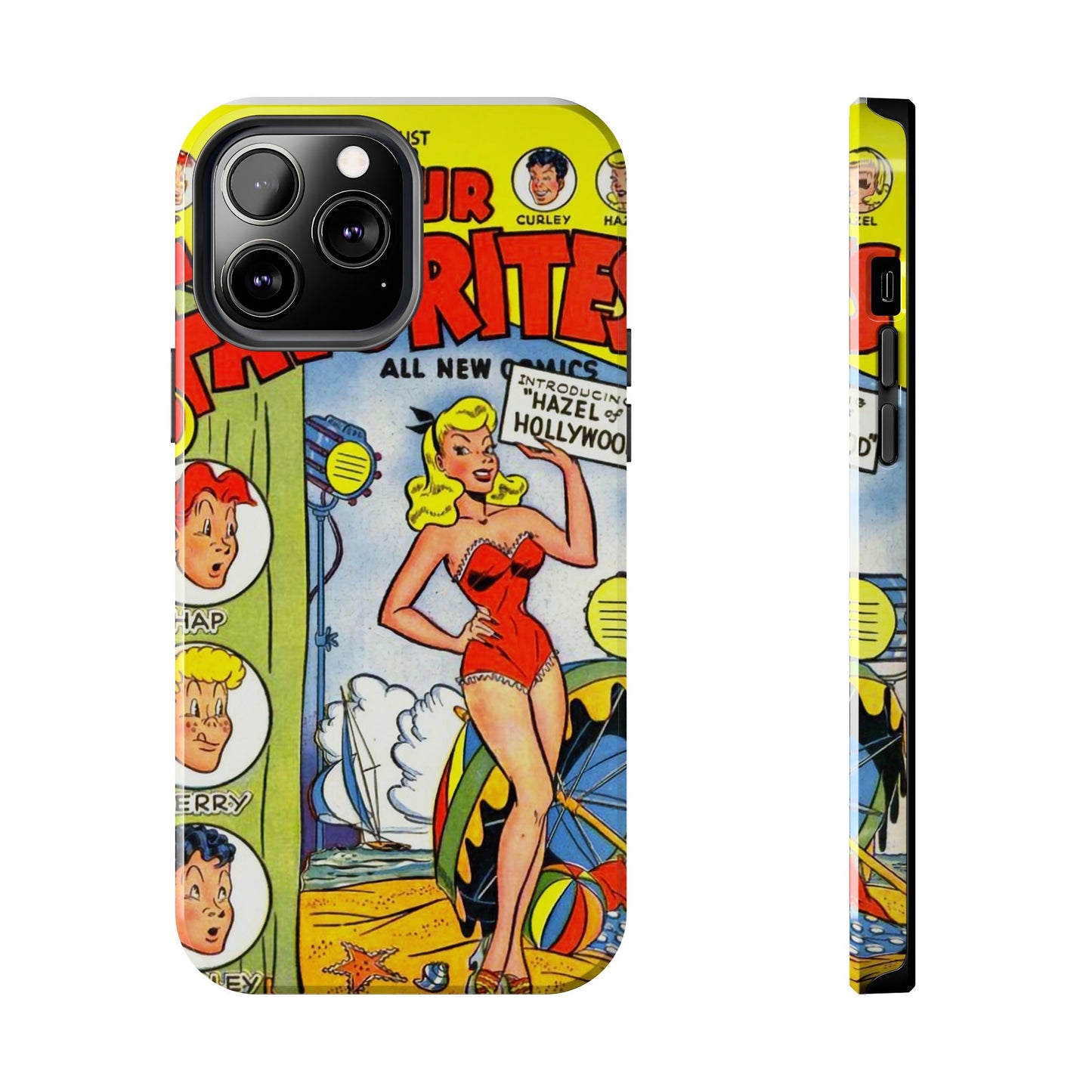 Vintage Comic Book Phone Case - Retro Art Design - Old School Male 